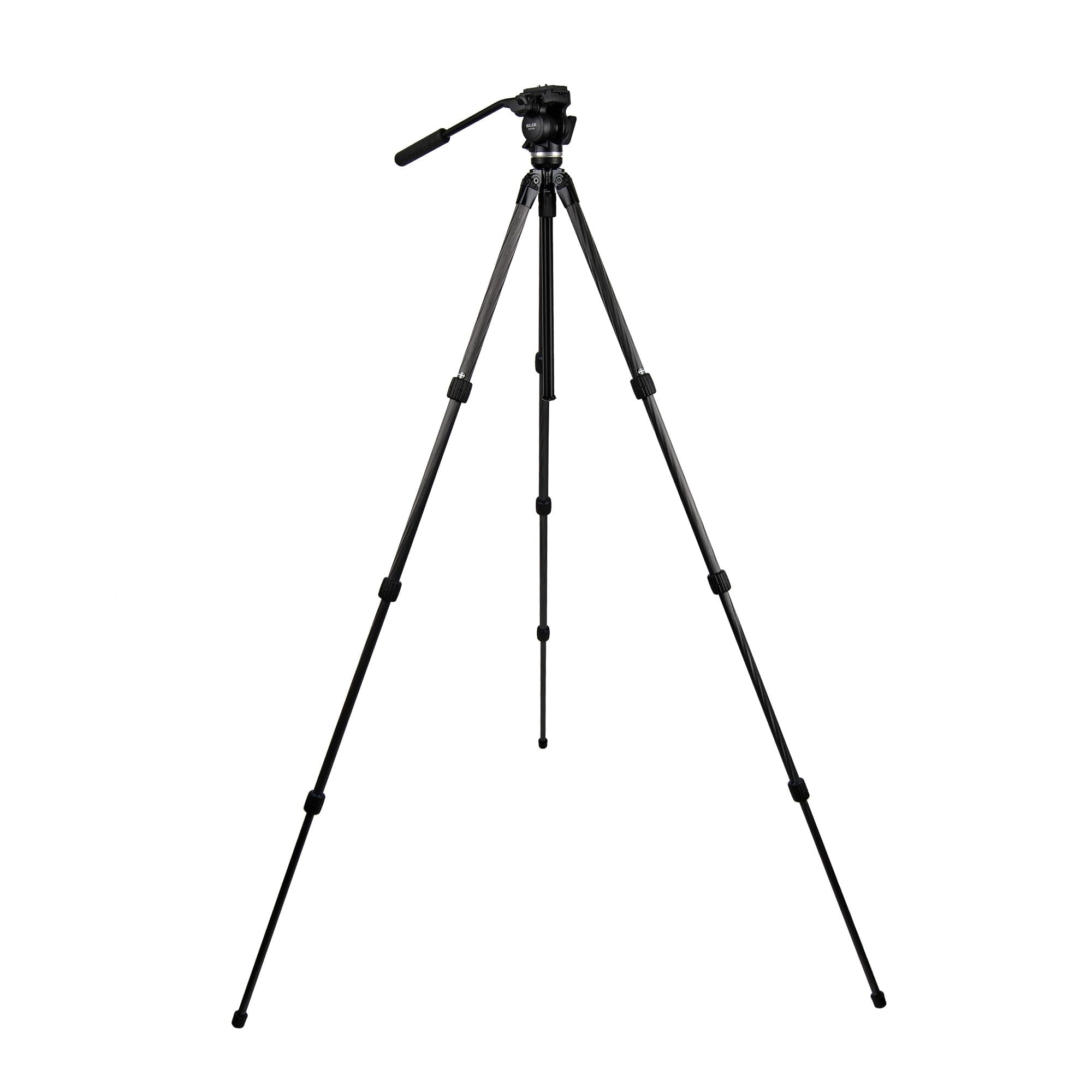 Slik Pro Cf-634Svh520 Carbon Fiber Video Tripod With Fluid Pan Head