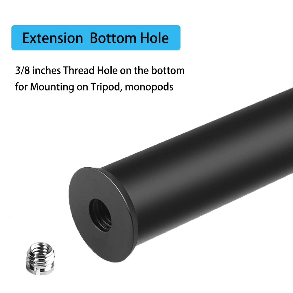 Fiewszihu Tripod Center Column Extension Extender Telescopic 2 Section Pole Rod For Photo Studio Monopod Camera Dslr