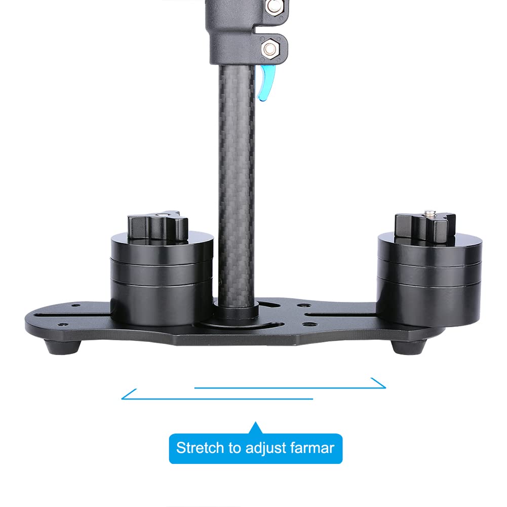 Kimiss Carbon Fiber Handheld Stabilizer With Quick Release Plate S60T For Dslr Cameras (#01)