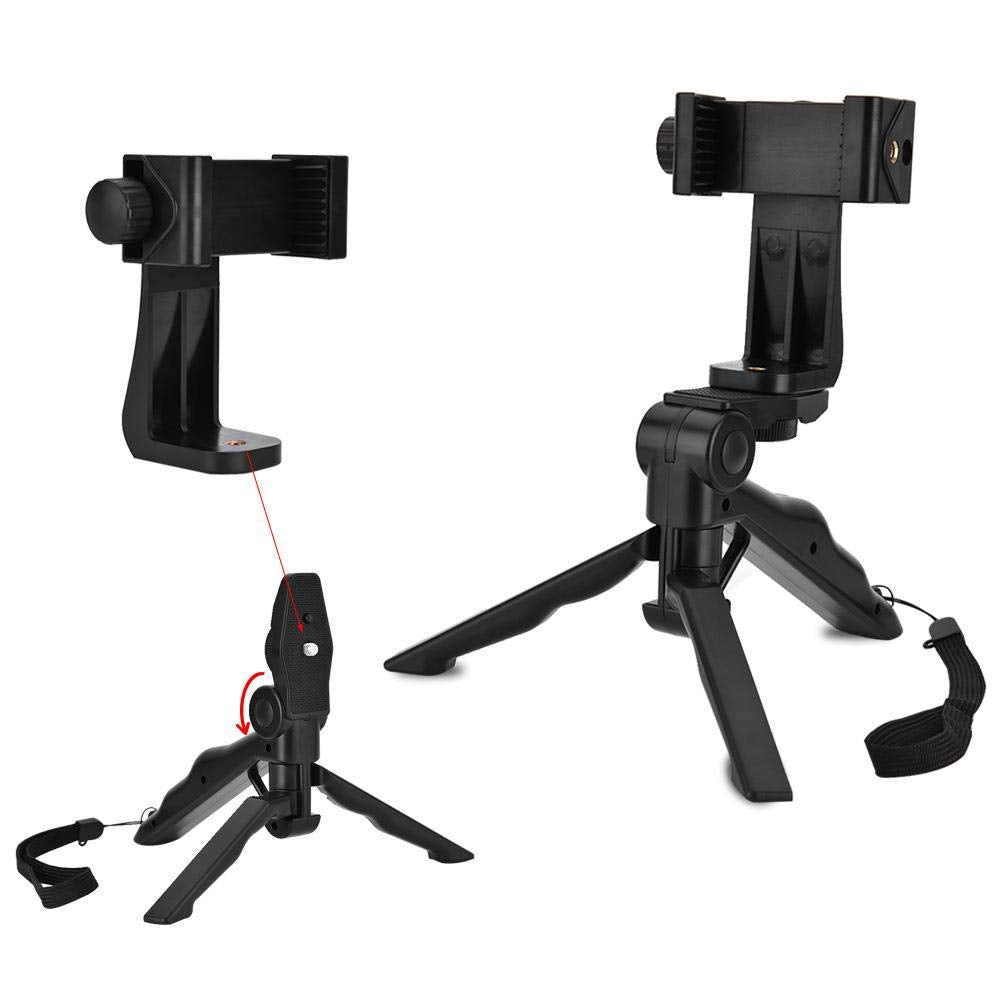 Yosoo Tripod For Cell Phone, Smartphone Tripod Phone Holder Handheld Stabilizer Hand Grip Mount For Smartphone