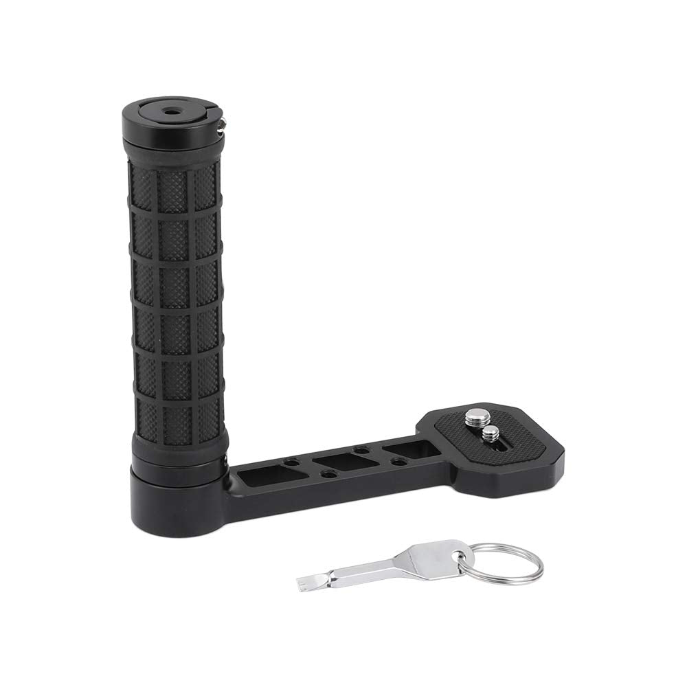 Camvate Side Handgrip (Rubber-Covered) L Type For Dji Ronin-S/Sc & Zhiyun Crane 2 / V2 Stabilizer Gimbals - 2450