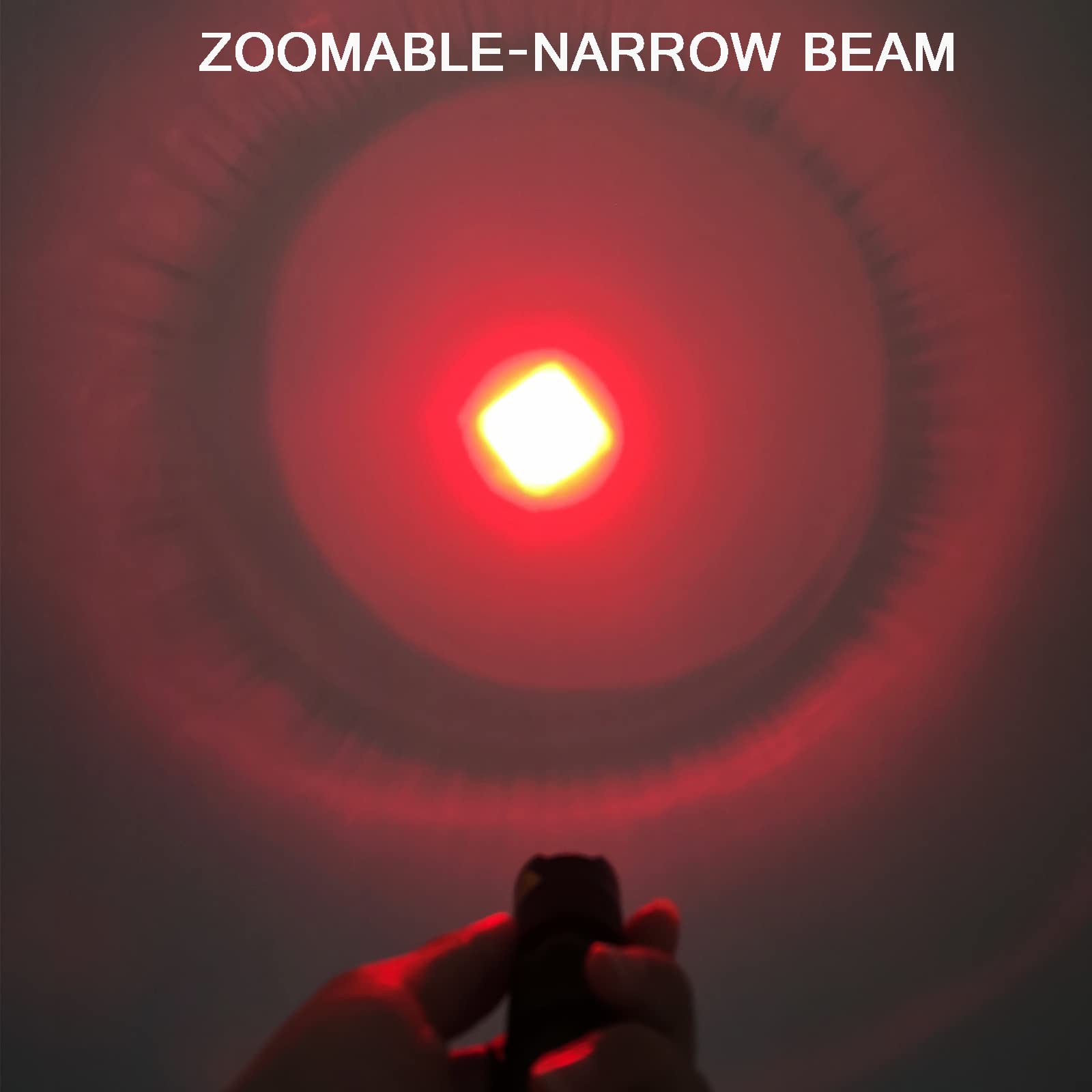 Xysrz 4 Pack Single Mode Red Light Flashlight Red Torch Light With Clip Zoomable Red Flashlight For Hunting Astronomy Aviation Night Observation
