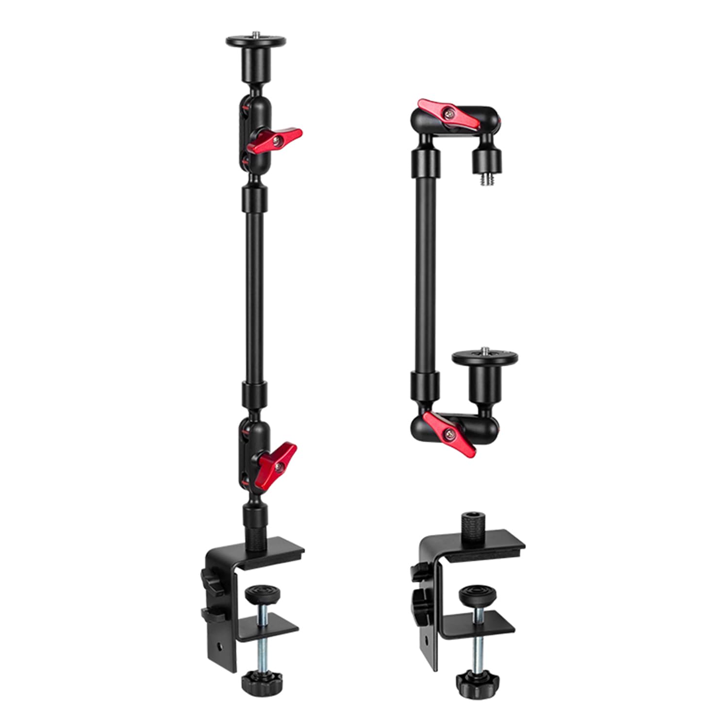 Goinwave Magic Arm With Clamp, Long Articulating Arm Camera Mount, Adjustable Phone Mount Holder 360° Rotation, Mic Arm For Microphone, Led Lights, For Phone, Tripod, Desk, Table