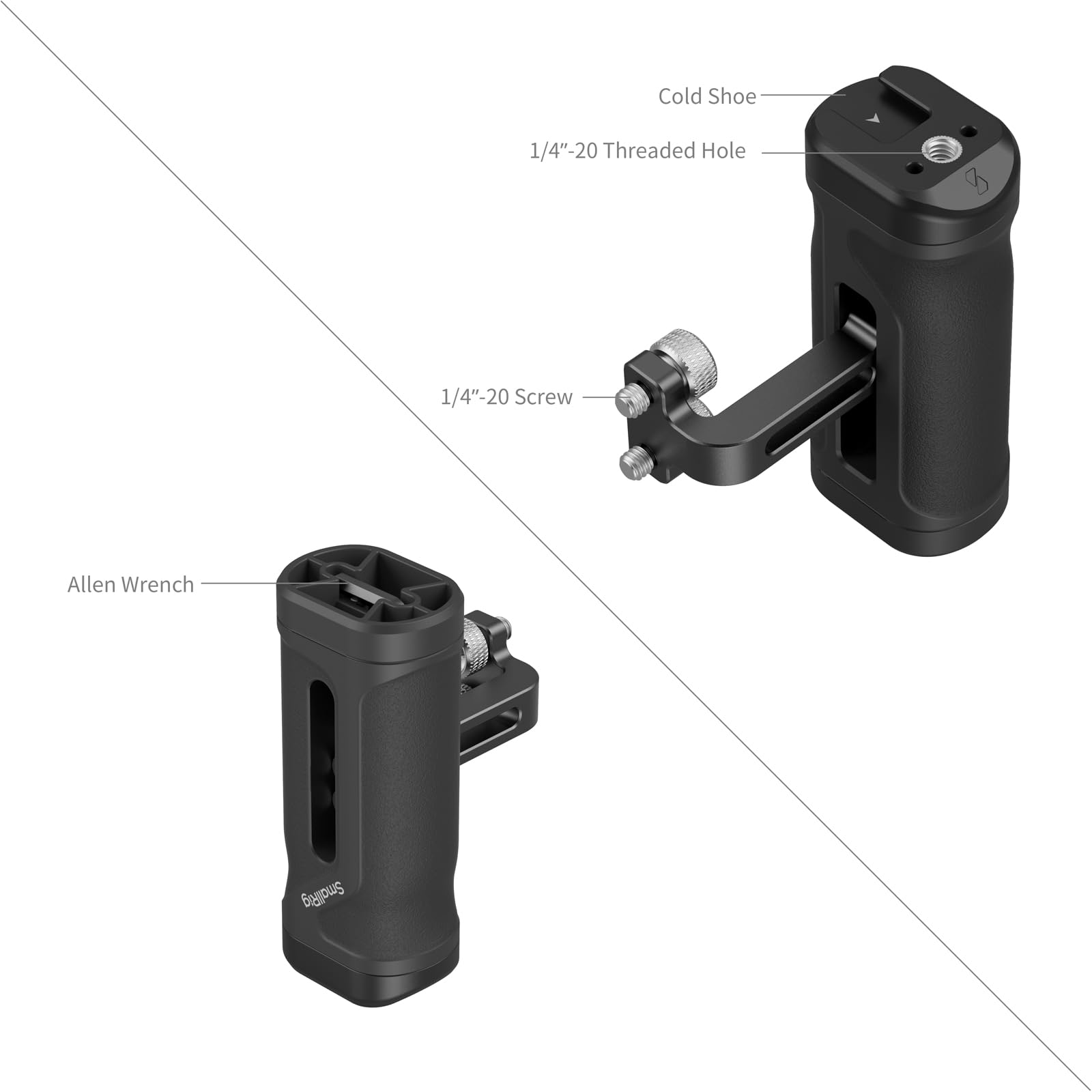 Smallrig Mini Side Handle Kit, With Field Monitor Mount Monitor Holder Swivel And Tilt Adjustable