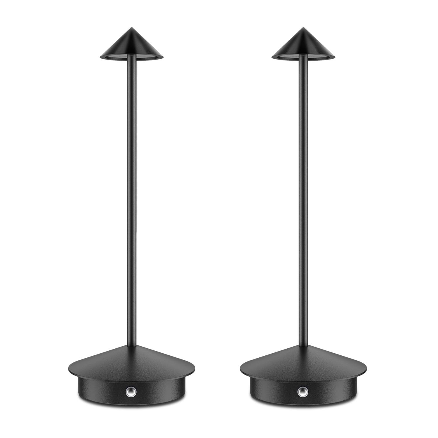Scopow 2 Pack Rechargeable Cordless Table Lamp Small Portable (6000Mah) Outdoor And Indoor Use 3-Color Gradient Dimmable Perfect For Living Rooms, Bedrooms Dormitories Restauran