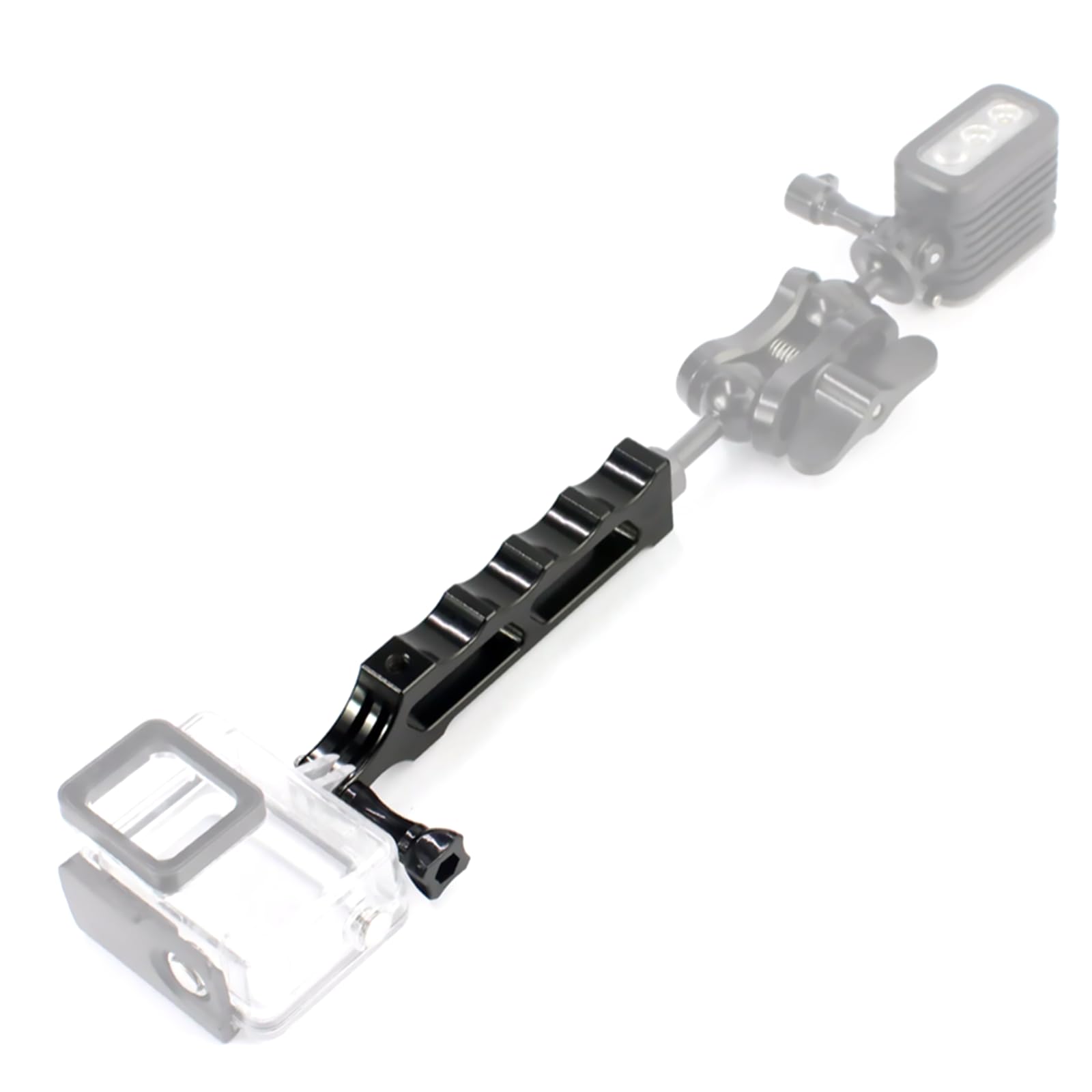 Moudoauer Ergonomic Hand Grip Stabilizer With 1/4 Screw Holes For Digital Video Camera Camcorder Action Camera Led Light
