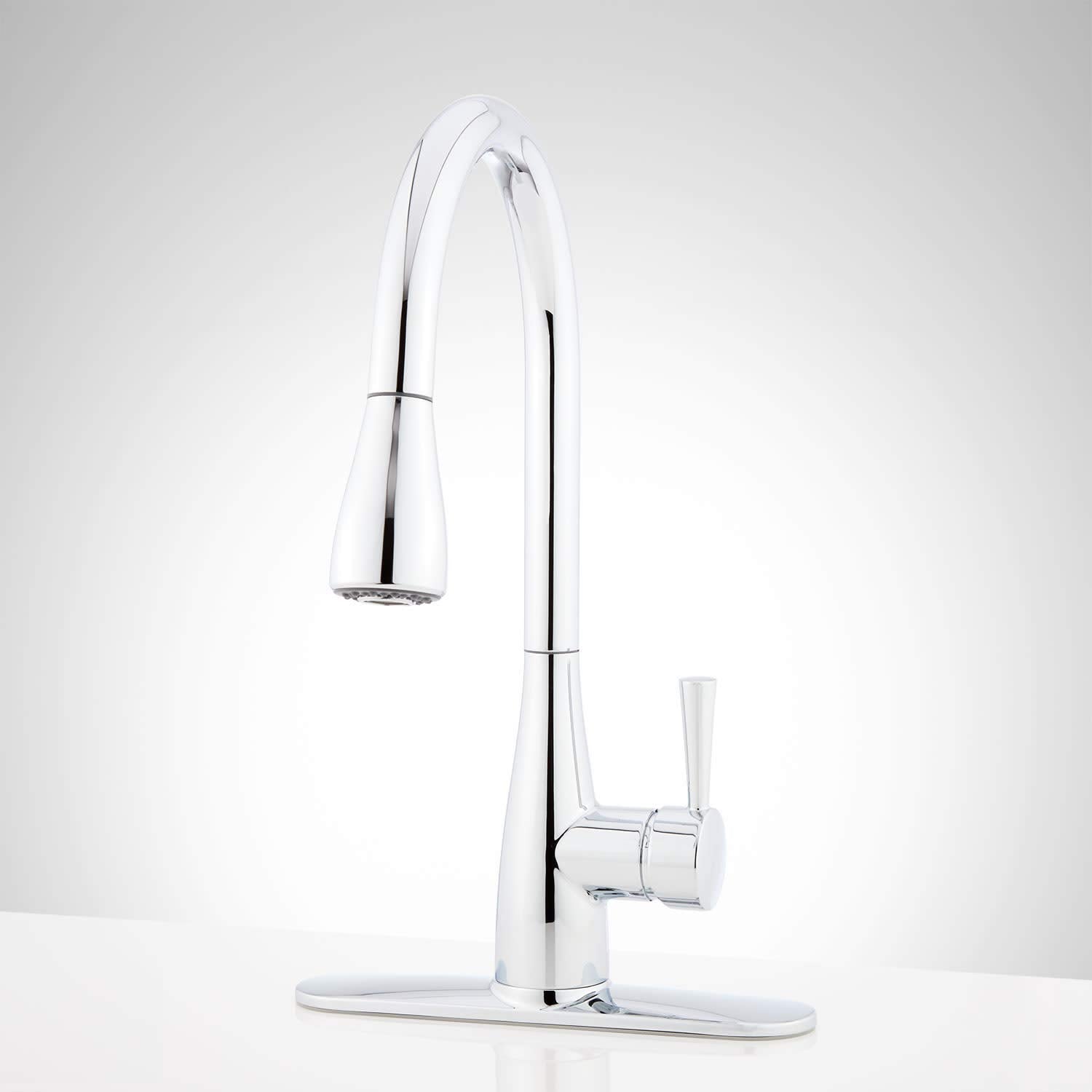Signature Hardware 948398 Calverton 1.8 Gpm Pull-Down Kitchen Faucet - Stainless Steel