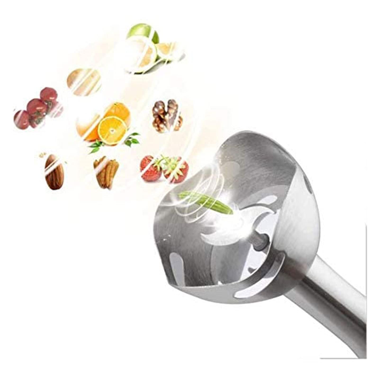 Hhwksj Immersion Hand Blender With Whisk Attachment, Quickly Mixes Sauces, Purees Soups, Smoothies & Dips, Bpa-, Easy To Clean, Stainless Steel/Red