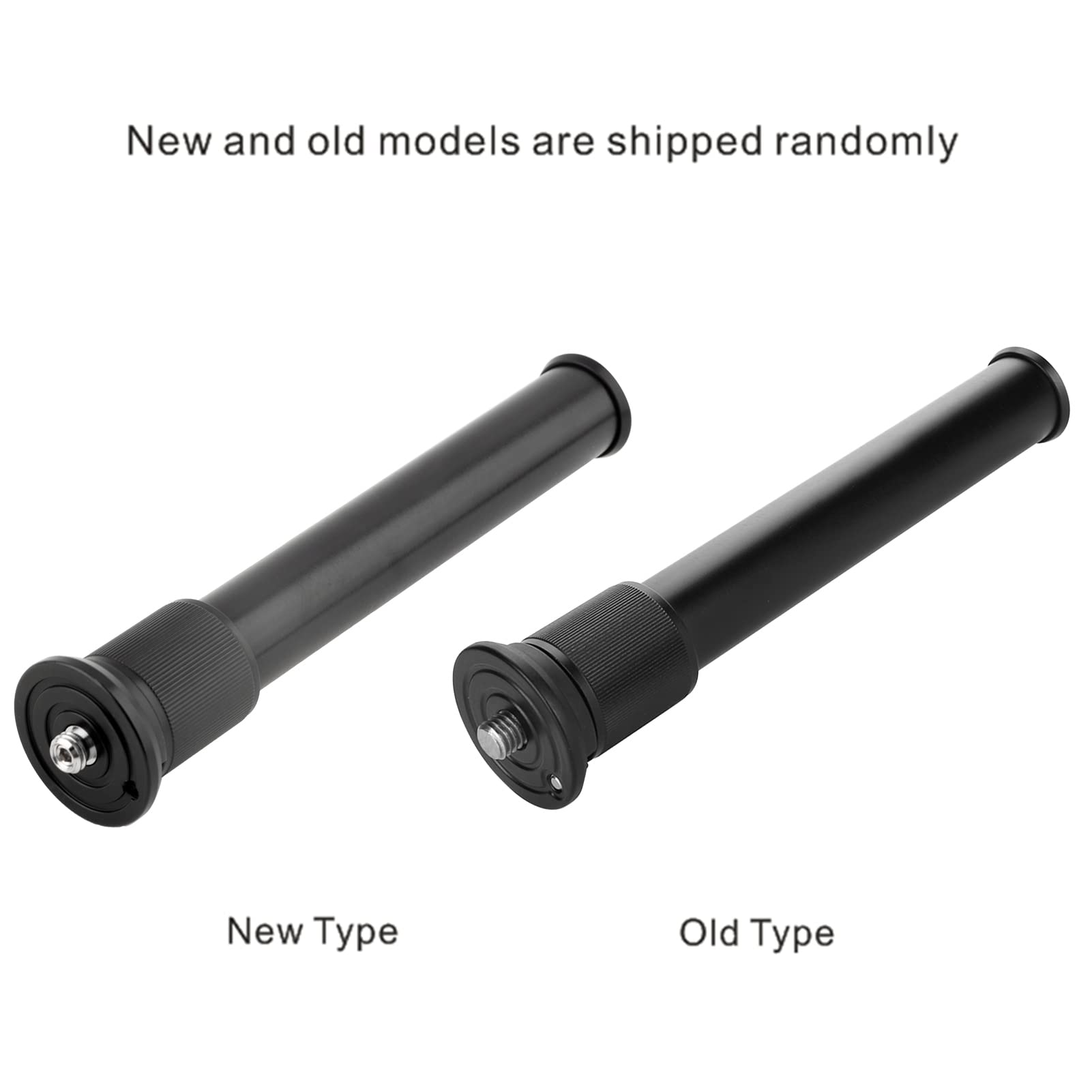 Agatige Adjustable Extension Rod, 2 Section Center Column Tripod Extension Telescopic Pole Monopod Accessory Aluminum Tripod Extender Tube Telescopic Stick Rod For Tripod Stabilizer