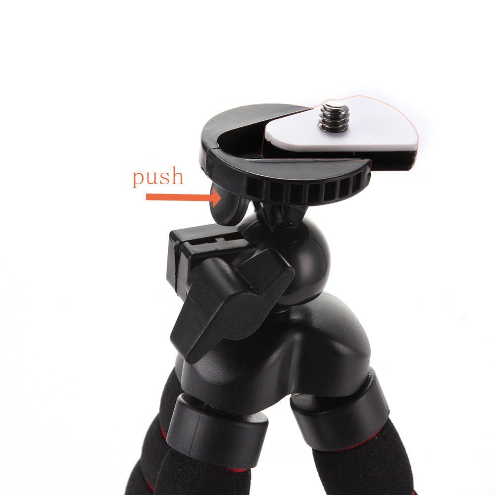 Focusfoto Octopus Flexible Portable Tripod Stand 1/4'' Screw Mounting For Camera Digital Dv Action Camera Dslr Medium Size