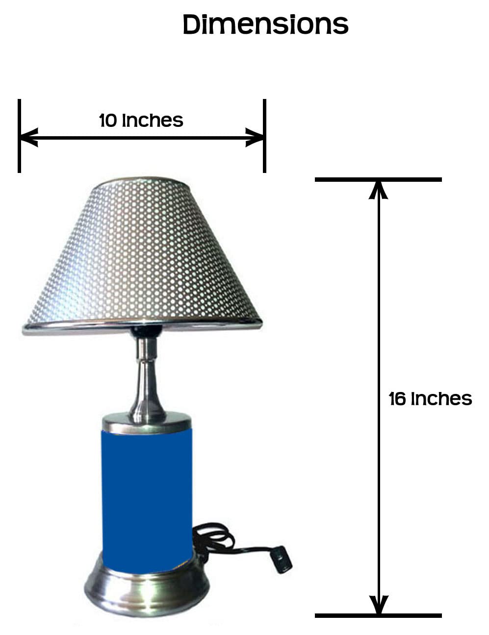 Js Table Lamp With Shade, Plate Rolled Into Lamp Body, Arra, Arkansas