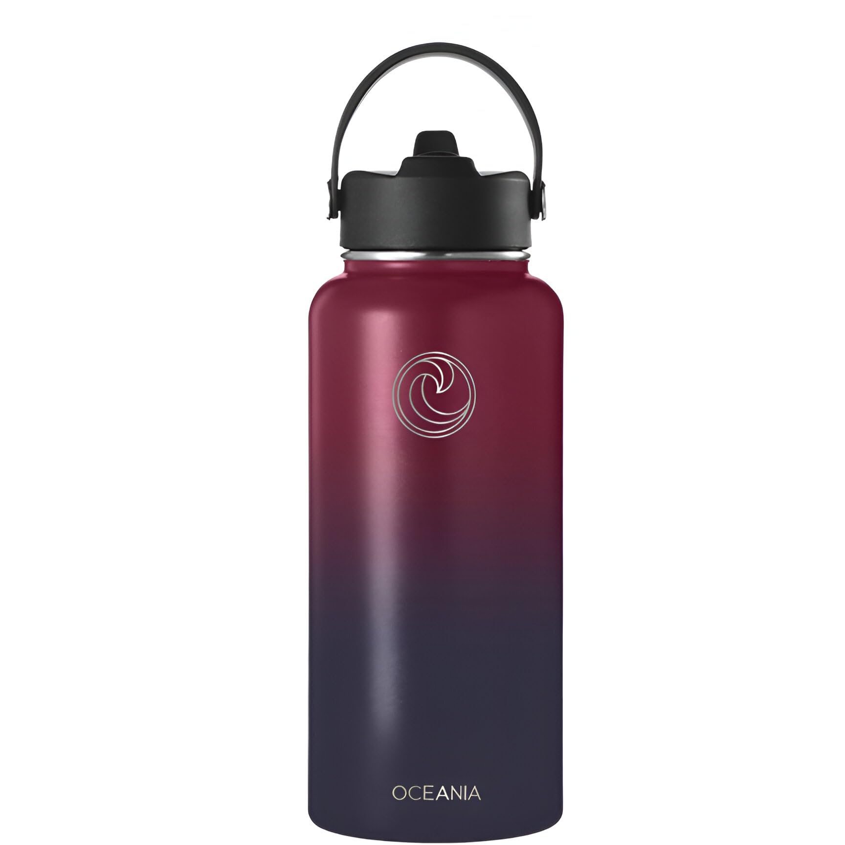 Oceania Flask 32Oz Stainless Steel Water Bottles  Modern, Leakproof, Hydro-