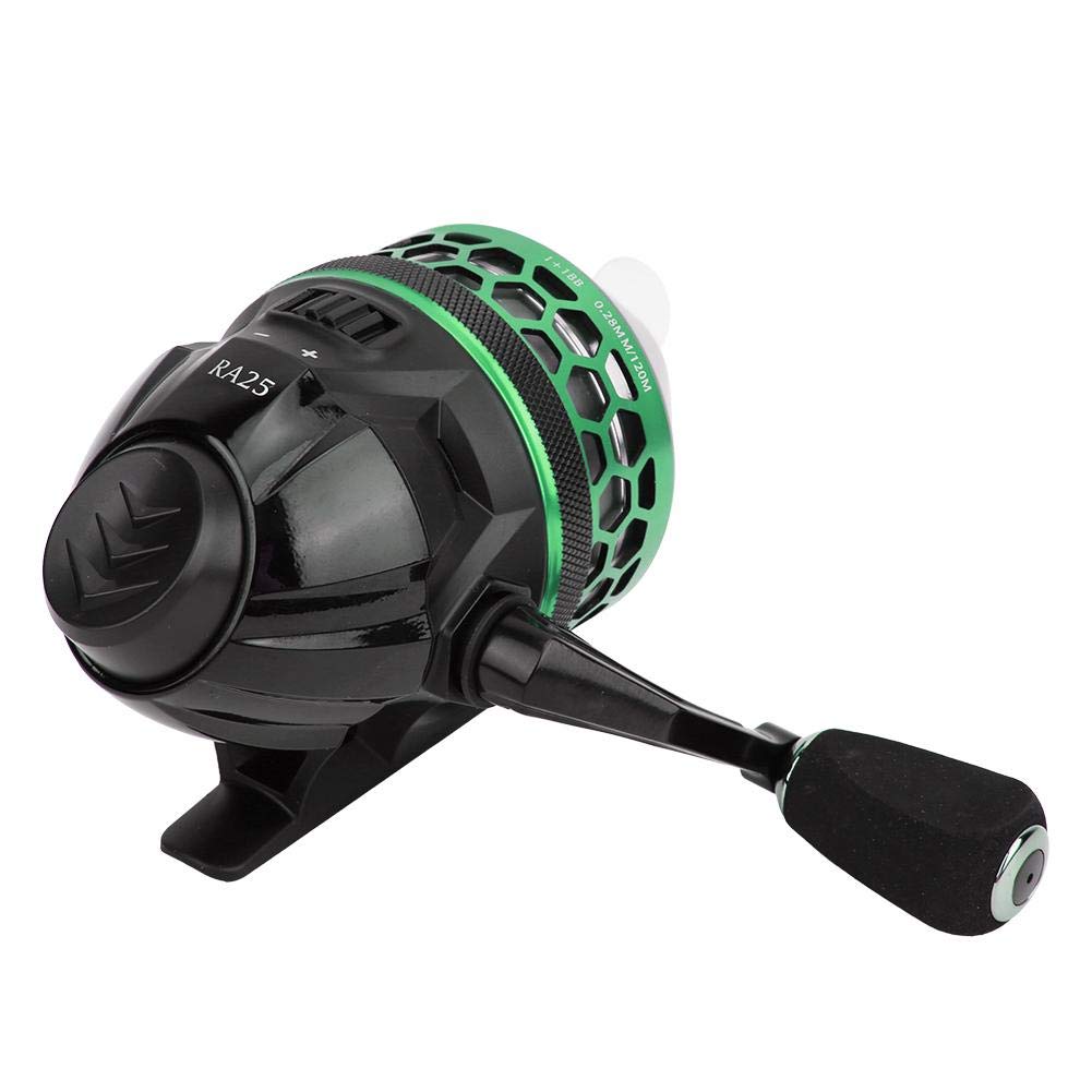 Alomejor Black&Green Baitcasting Fishing Reel - Closed Face, Outdoor Fishing