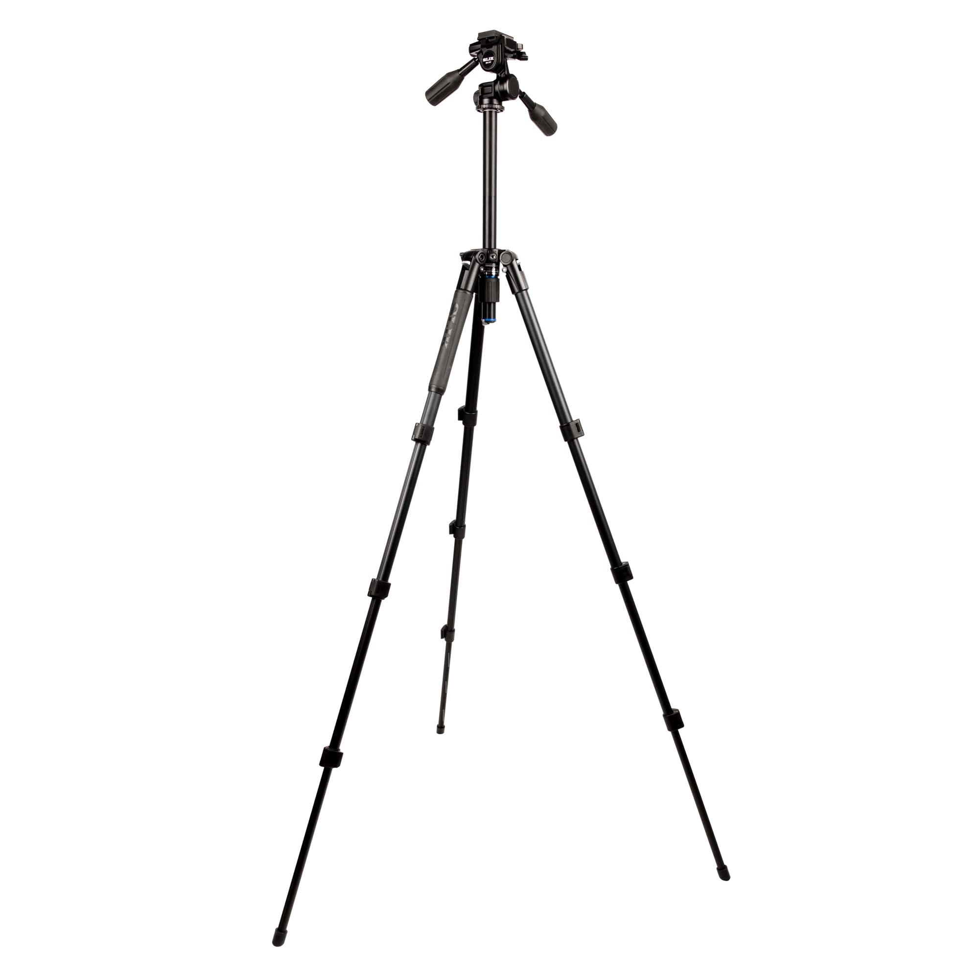 Slik Pro Al-324-3W Aluminum Tripod Kit With Sh-747 3-Way Pan Head, Black (613-372)