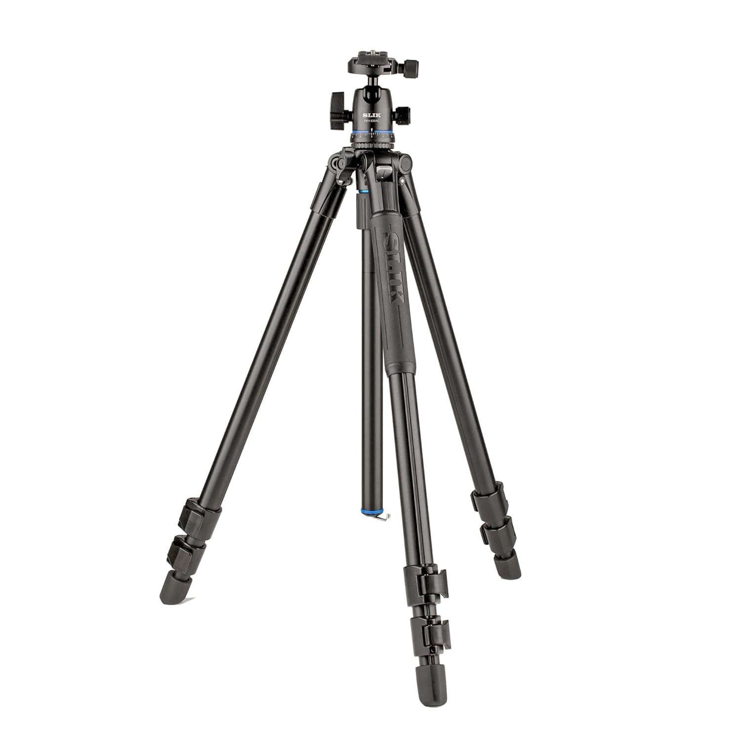 Slik Pro Al-523-Bh5Ac Aluminum Tripod Kit With Pbh-535Ac Dual Action Ball Head, Black (613-377)
