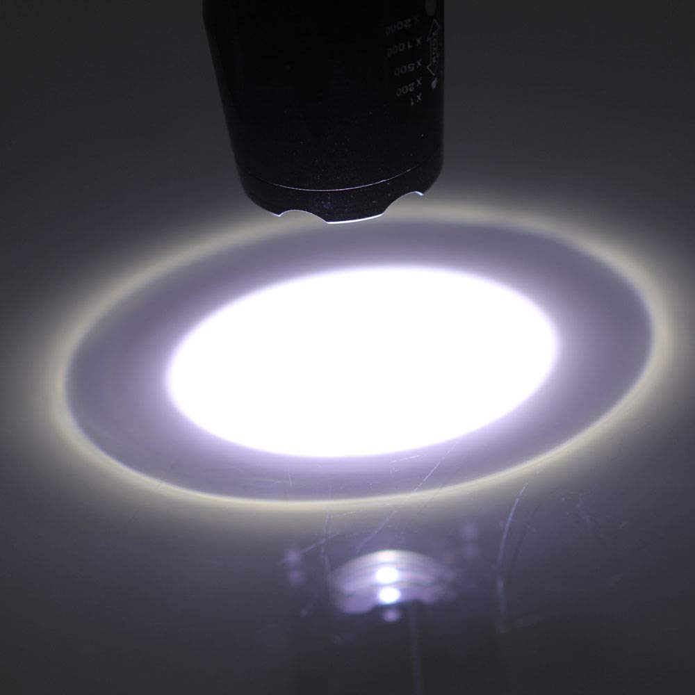 Oxiqmart Us 10000Lm Zoomable Led 18650/Aaa Flashlight Focus Torch Zoom Lamp Light