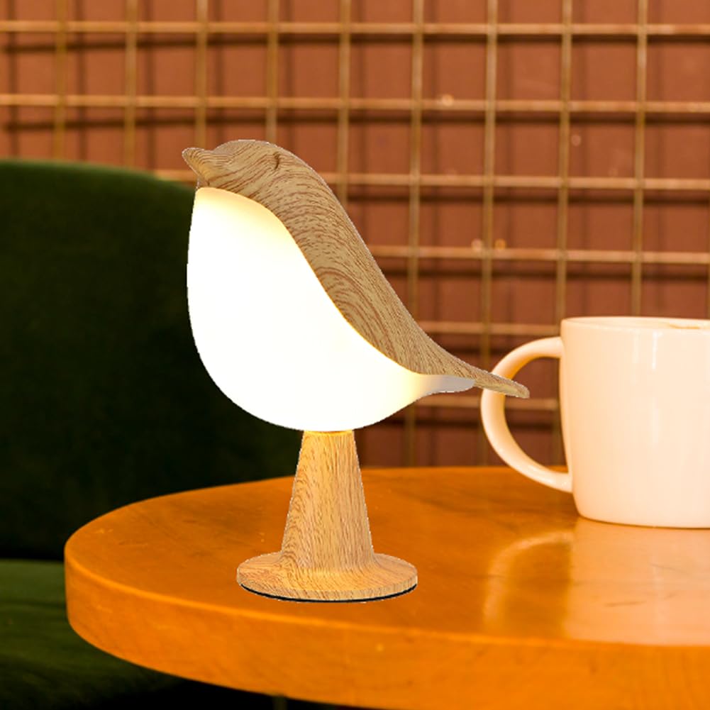 Dlagomlife Protable Hummingbird Cordless Table Lamp Touch Night Light With 3 Dimmer Level Brightness Nightstand Lamps