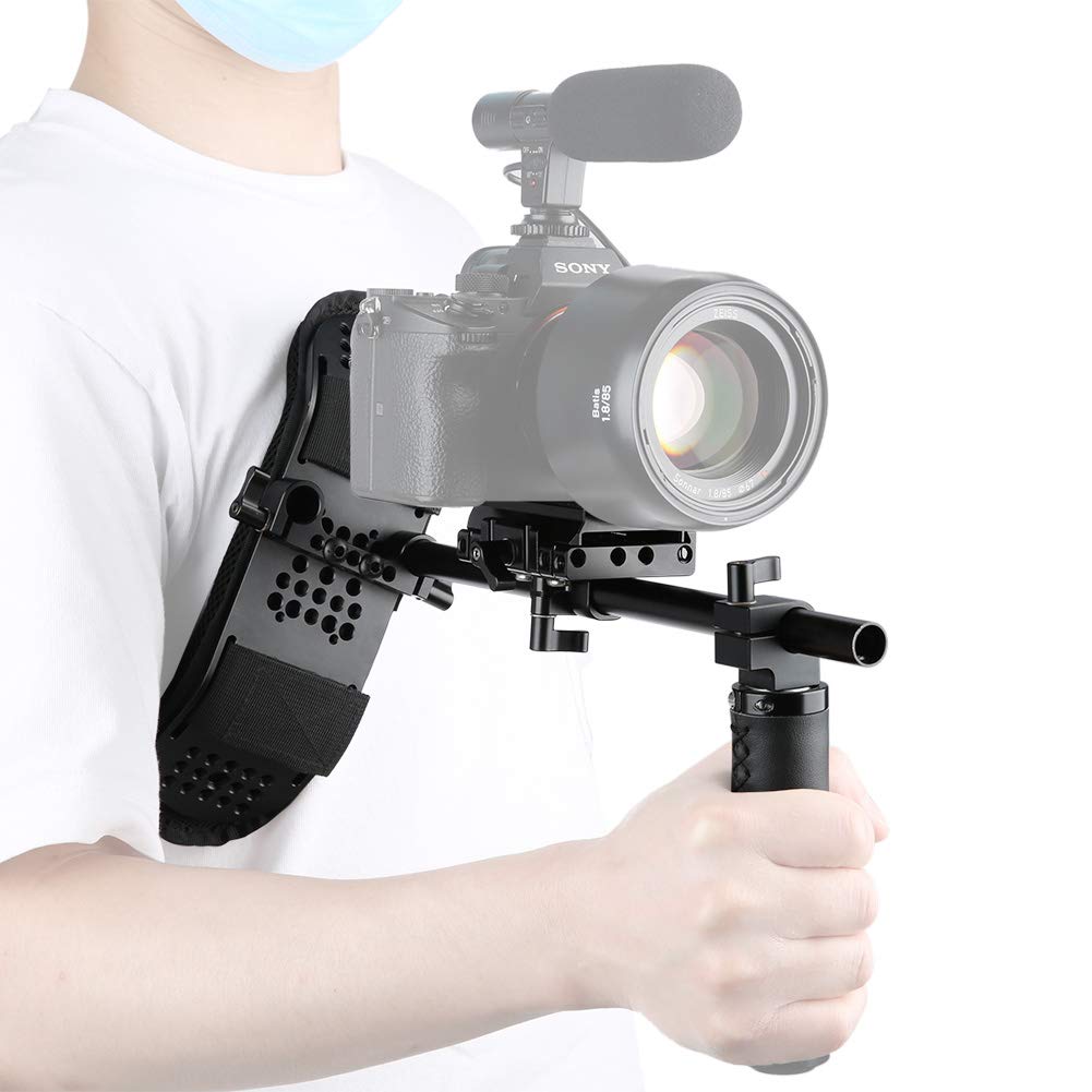 Niceyrig Chest Mount 15Mm Rig Support System For Dslr Mirrorless Camera Camcorder Steady Movie Making - 379