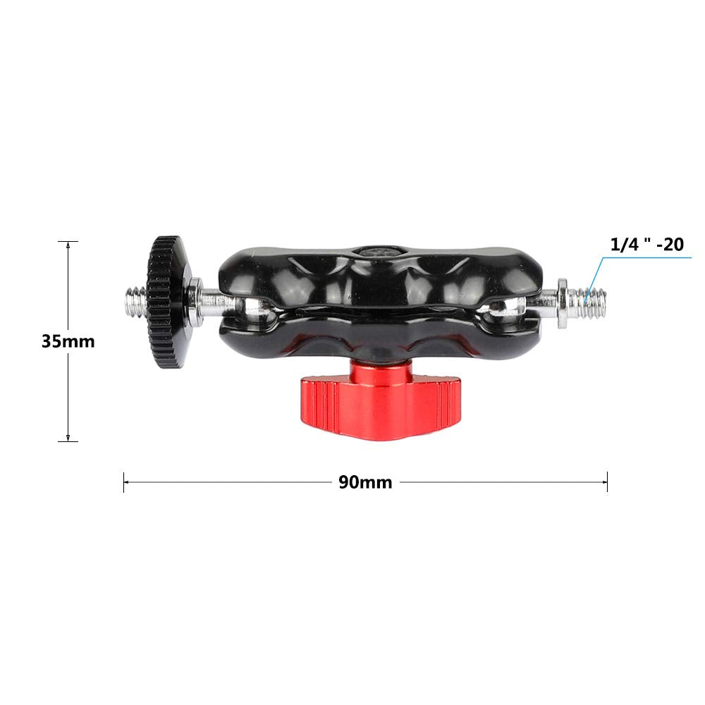 Camvate 30Mm Monitor Mount Rod Clamp + 25Mm Rod Clamp + Universal Magic Arm
