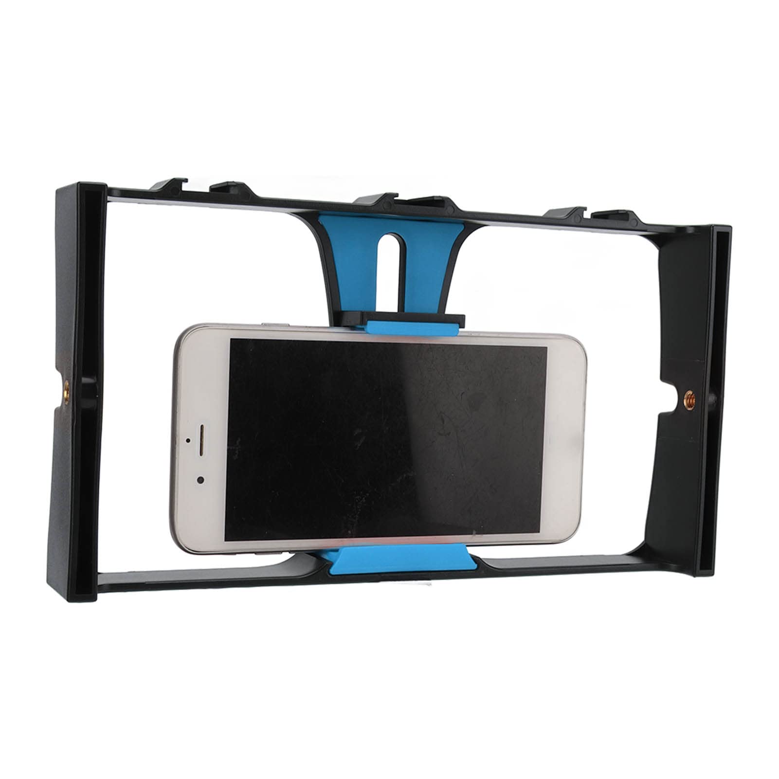 Vbestlife Smartphone Video Rig, 1/4 Inch Screw, Handheld Cell Phone Stabilizer, Phone Video Camera Cage, Support Microphone And Led Video Light, For Live Streaming Vlog(Blue)
