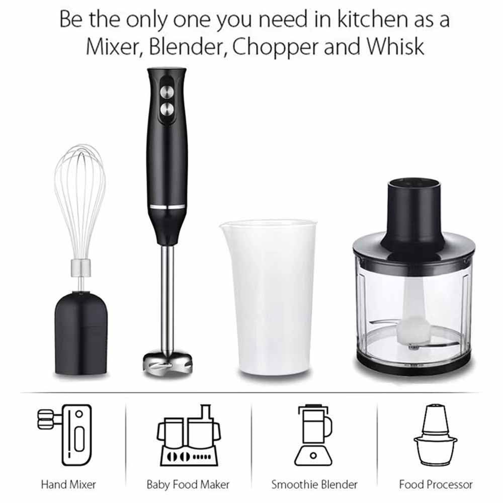 Gyxgs Immersion Blender 7 In 1 Hand Blender, 700W Hand Mixer Stick, Speed Handheld Blender, With Mixing Beaker, Chopper, Whisk And Milk Frother For Soup, Baby Food, Sauce