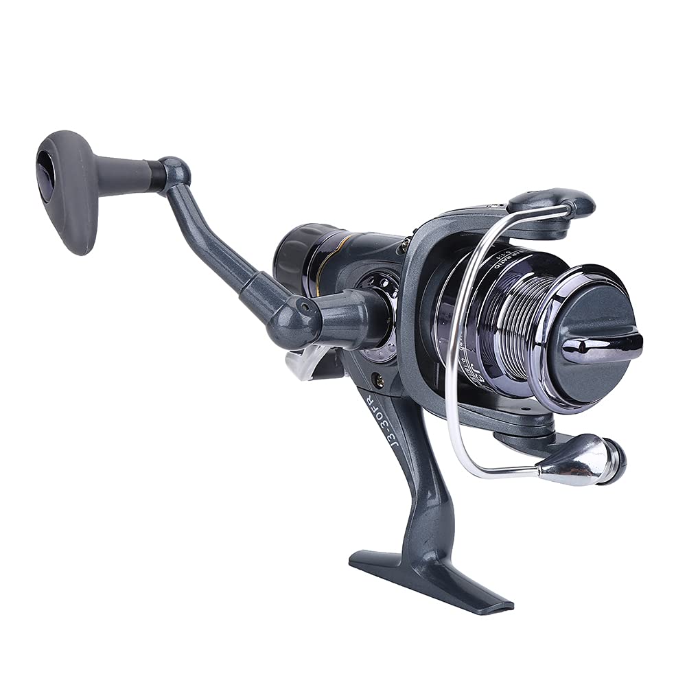 Mrisata Carp Spinning Reel, Spinning Reel Front Rear Drag 30Fr Fishing Wheel Tackle Accessory Fishing Reel Runner Fishing Action Bait Feeder,Carp Fishing Reel, Bait Feeder Spinning