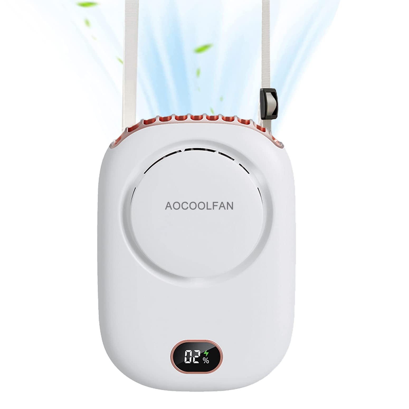 Portable Neck Fan, Mini Small Personal Handheld Fan Usb Rechargeable 3 Speed For Girls Boys Woman - Koospark