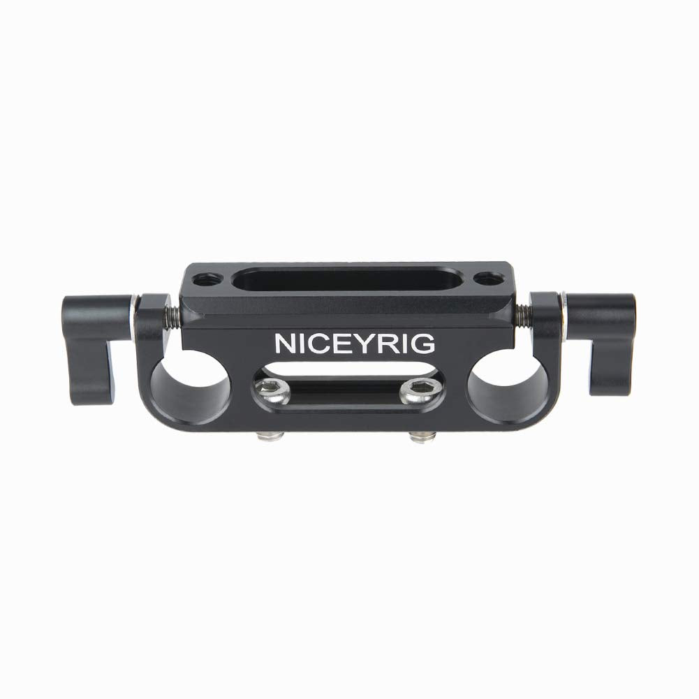 Niceyrig 15Mm Rod Clamp With Nato Rail For 15Mm Rod Railblock Support System, Follow Focus, Dslr Camera Cage - 333