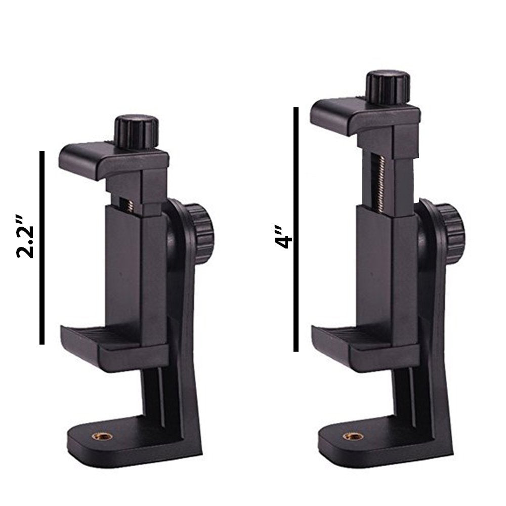 Frenzydeals 50” Inch Camera Tripod With Rotating Smartphone Holder For All Smartphones, Phablets, Cameras & Camcorders + Water Resistant Carrying Case + Frenzy Deals Microfiber Cloth