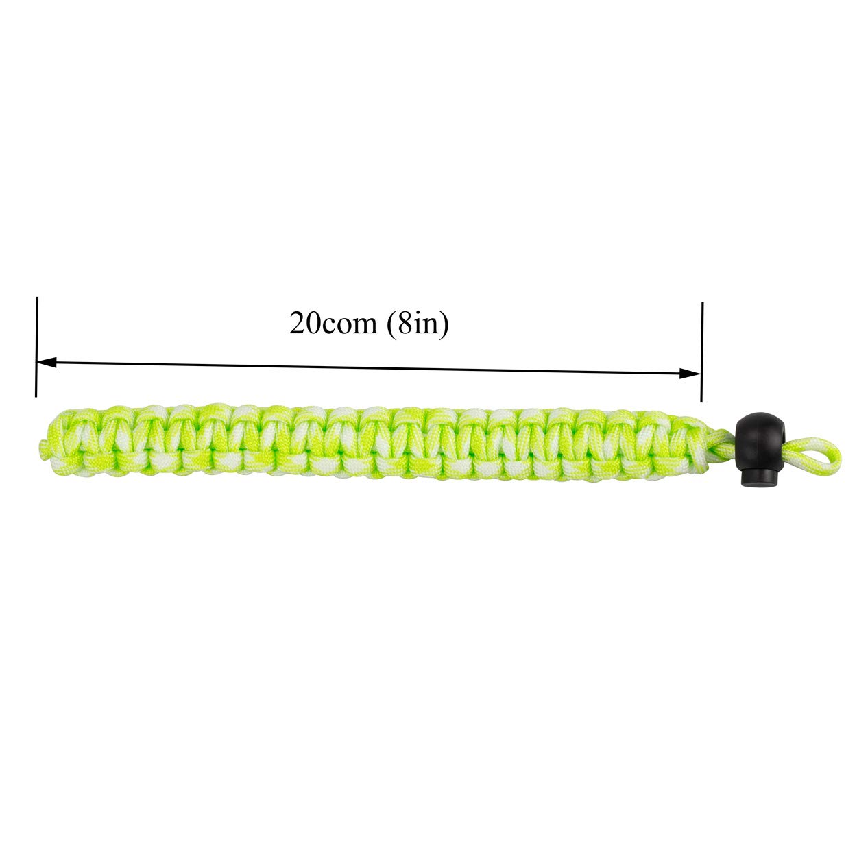 A Allzedream Allzedream Camera Wrist Strap Paracord Bracelet Adjustable For Dslr Binocular Cell Phone (Light Green White)