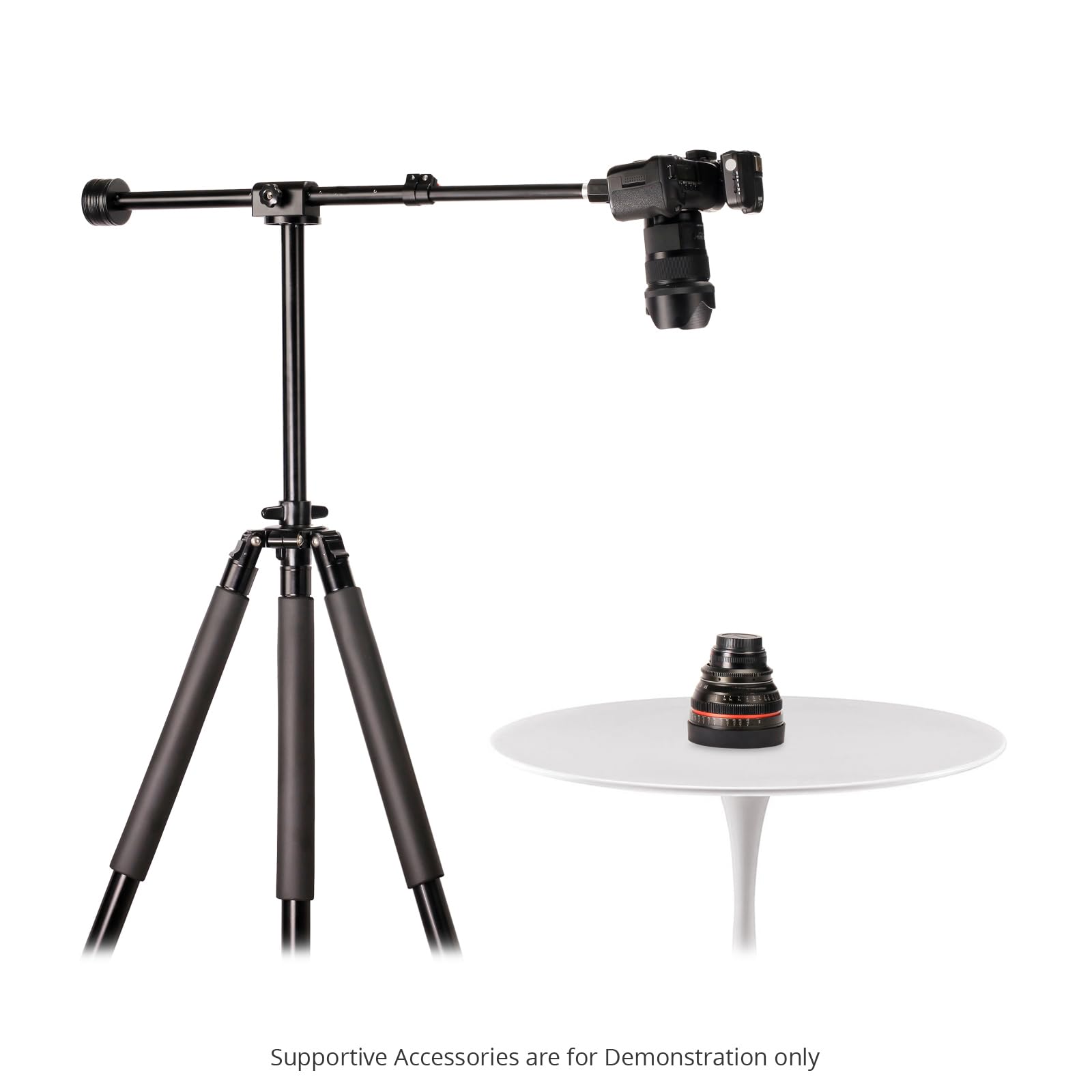 Proaim Overhead Photo & Video Camera Boom Pole. For Overhead Camera/Tabletop Views. 23 To 40" Telescopic Arm Length. Includes Camera Ball Head & Tripod Mounting Adapter (P-Ohbp-01)