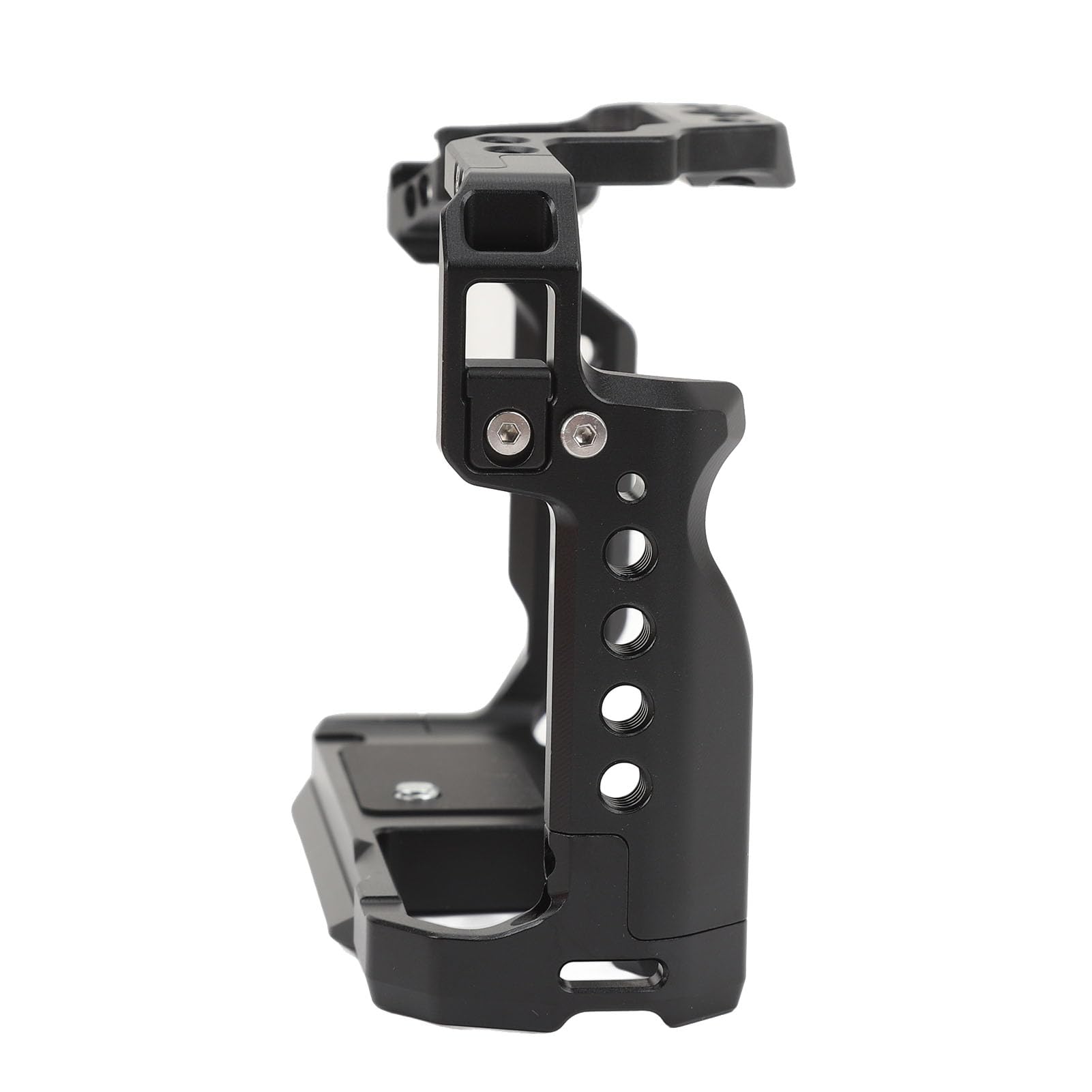 Yunseity Camera Cage, Aluminum Alloy 1/4 3/8 Inch Threaded Video Rig Camera Stabilizer With Cold Shoe Mount Anti Slip Vlogging Case Stabilizer For R50