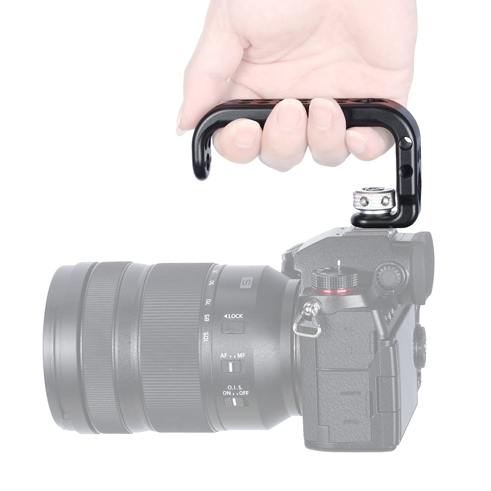 Niceyrig Camera Hot Shoe Handle Grip, Ergonomic Shoe Mount Handgrip - 451