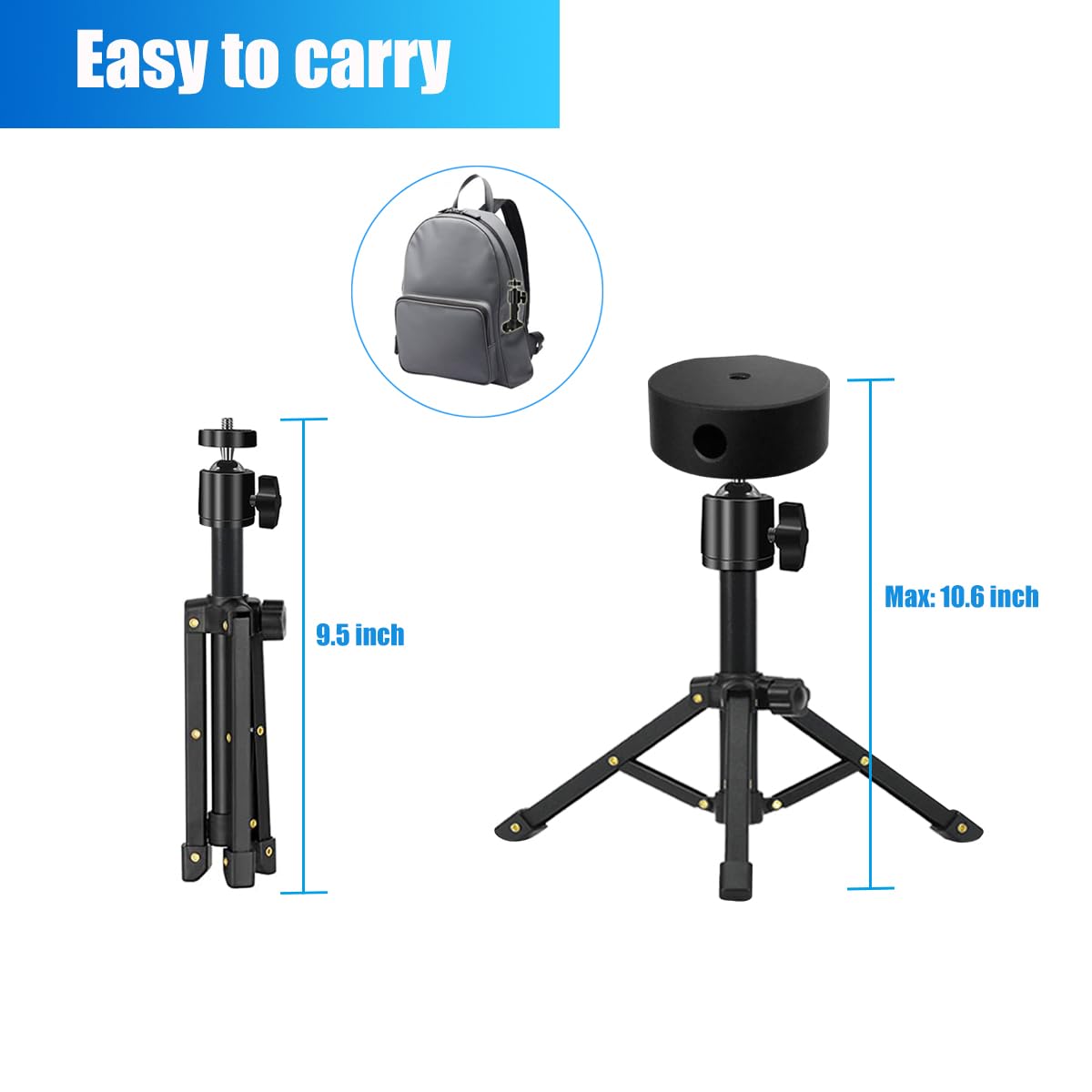 Khazylorr For Starlink Mini Tripod, All Metal Tripod Stand With Starlink Mini Tripod Adapter, Portable Small Tripod Mount With Tilt Angle Adjustment For Starlink Mini V4 Antenna Dish