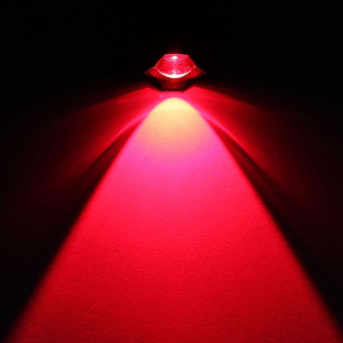 Raysoar 10 Pack Red Light Flashlight, 1 Mode Red Lde Flashlight Red Flashlight For Astronomy, Night Observation And Outdoor Activities, Sk68-Red-Flashlight-1Mode-Bk-10P1