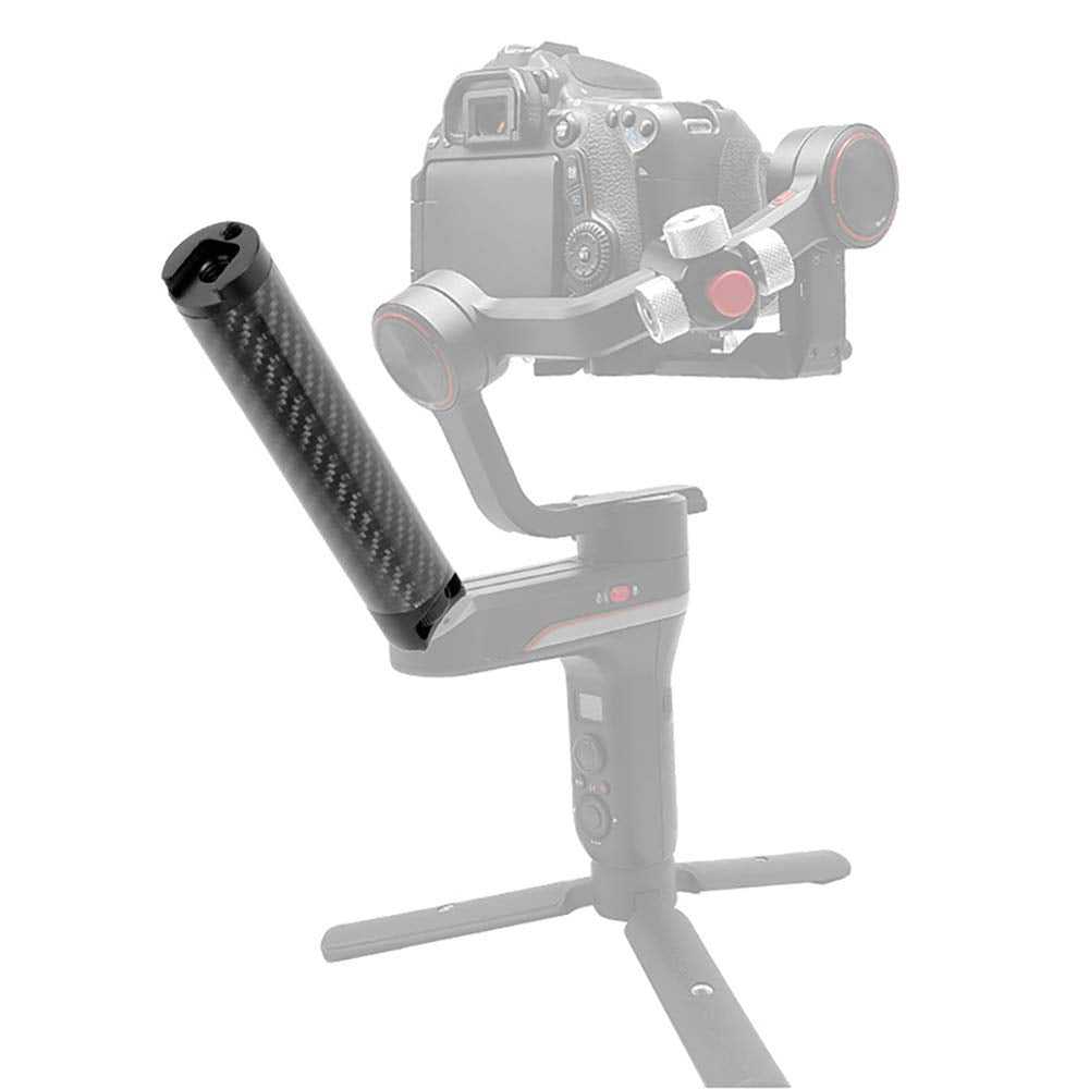 Kqcibz Carbon Fiber Handle Gimbal Grip Cold Shoe Mount Adapter For Weebill S Lab Stabilizer For Monitor Microphone, Black, 500034576