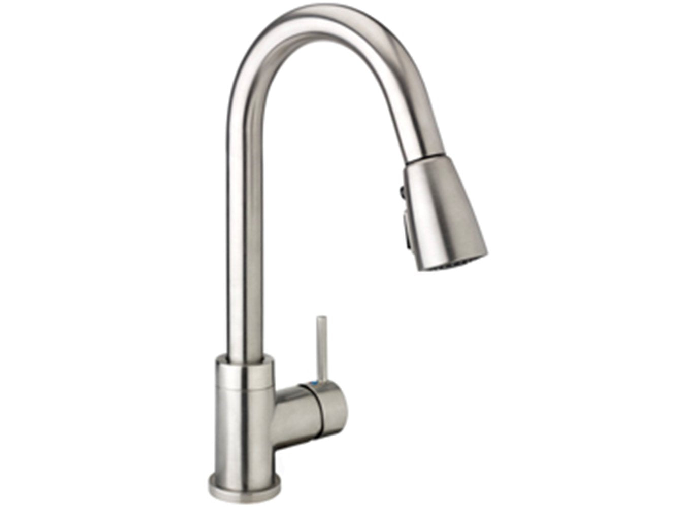 Keeney Urb78Cbn Single Handle Pull Down Kitchen Faucet With Dual Spray Pattern And Pause Button, Brushed Nickel