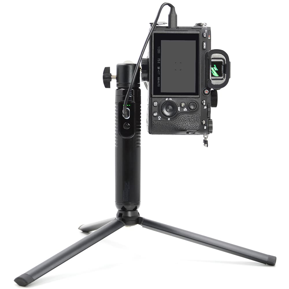 Maxcam Light Battery Power Tripod Accessories Kit For Sony Camera, Bundle Includes Battery Power Grip + Led Fill Light + Aluminum Alloy Tripod + Mini Ball Head
