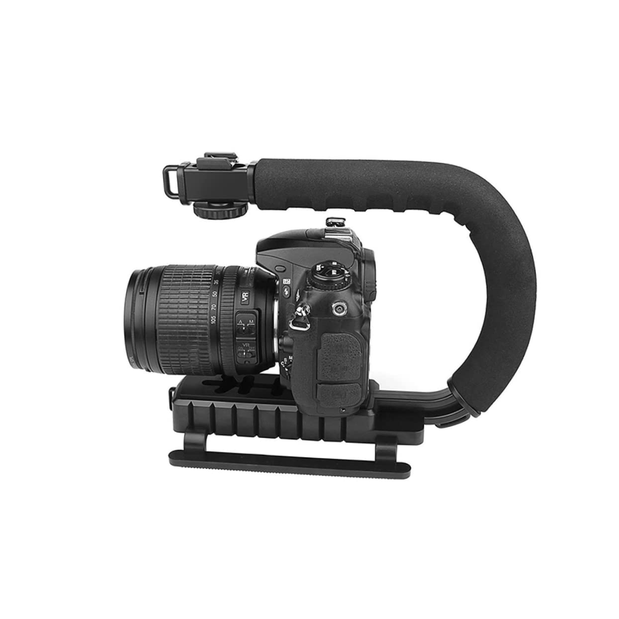 Osaladi Dslr Camera Camcorder Video Stabilizer Grip U Shape Bracket Stabilizer Grip 1/4 Screw Hole Foam Handle