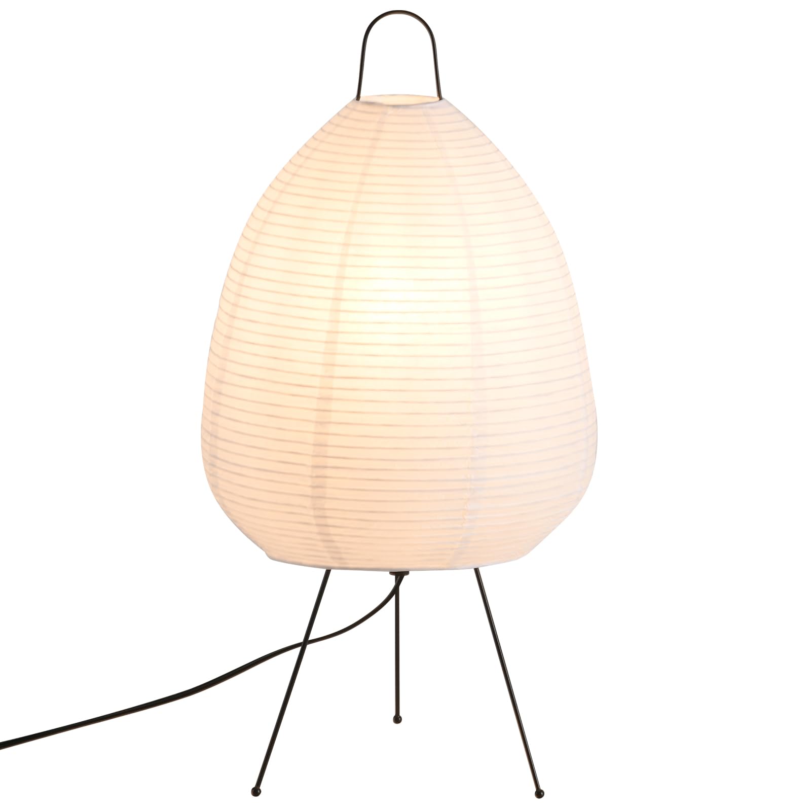 Teru Ji Kaikang 10.23" Desk Light Rice Paper Table Lantern,Nordic Design Rice Paper Floor Lamp,Of Mini Malist Bedside Living Room Table Lamps
