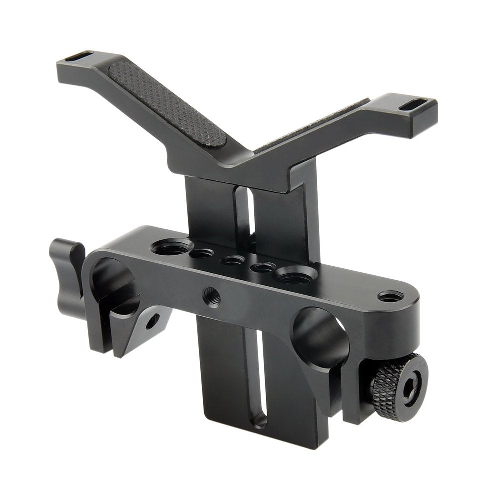 Niceyrig Long Lens Support Bracket Height Adjustable With 15Mm Rod Clamp For Follow Focus Dslr Camera 15Mm Rail Block System