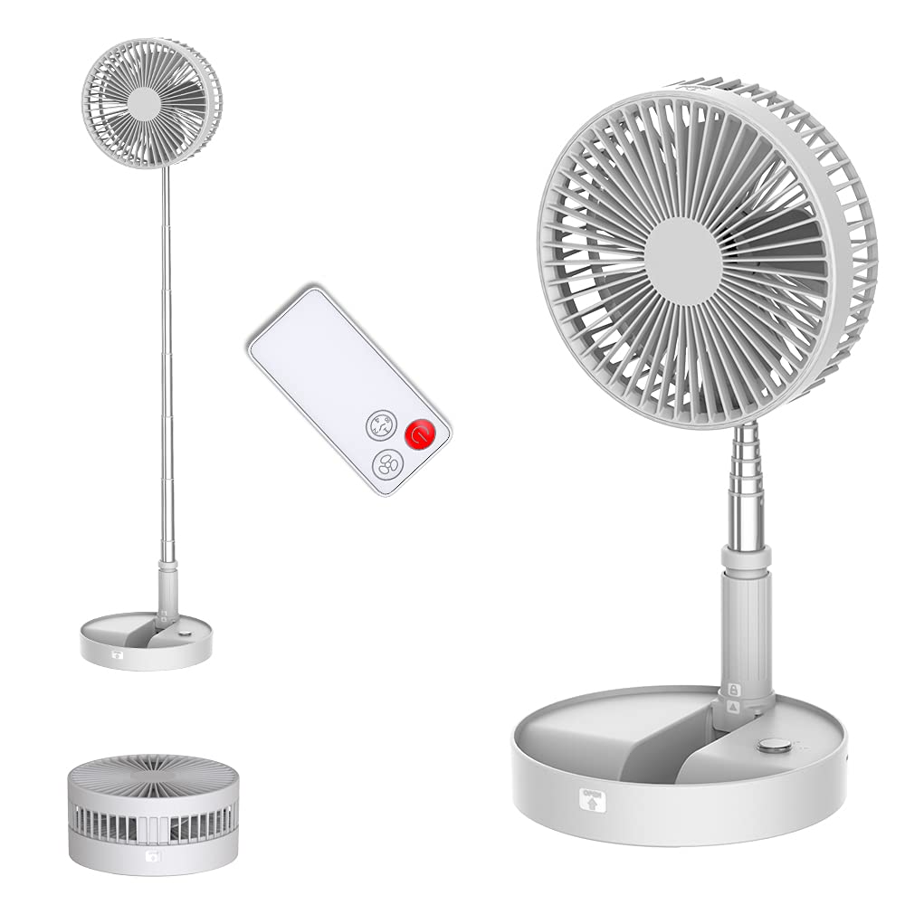 Un Unitedtime Desk And Table Fan, Foldable Fans Portable Travel Fan Battery Operated Or Usb Powered - Koospark