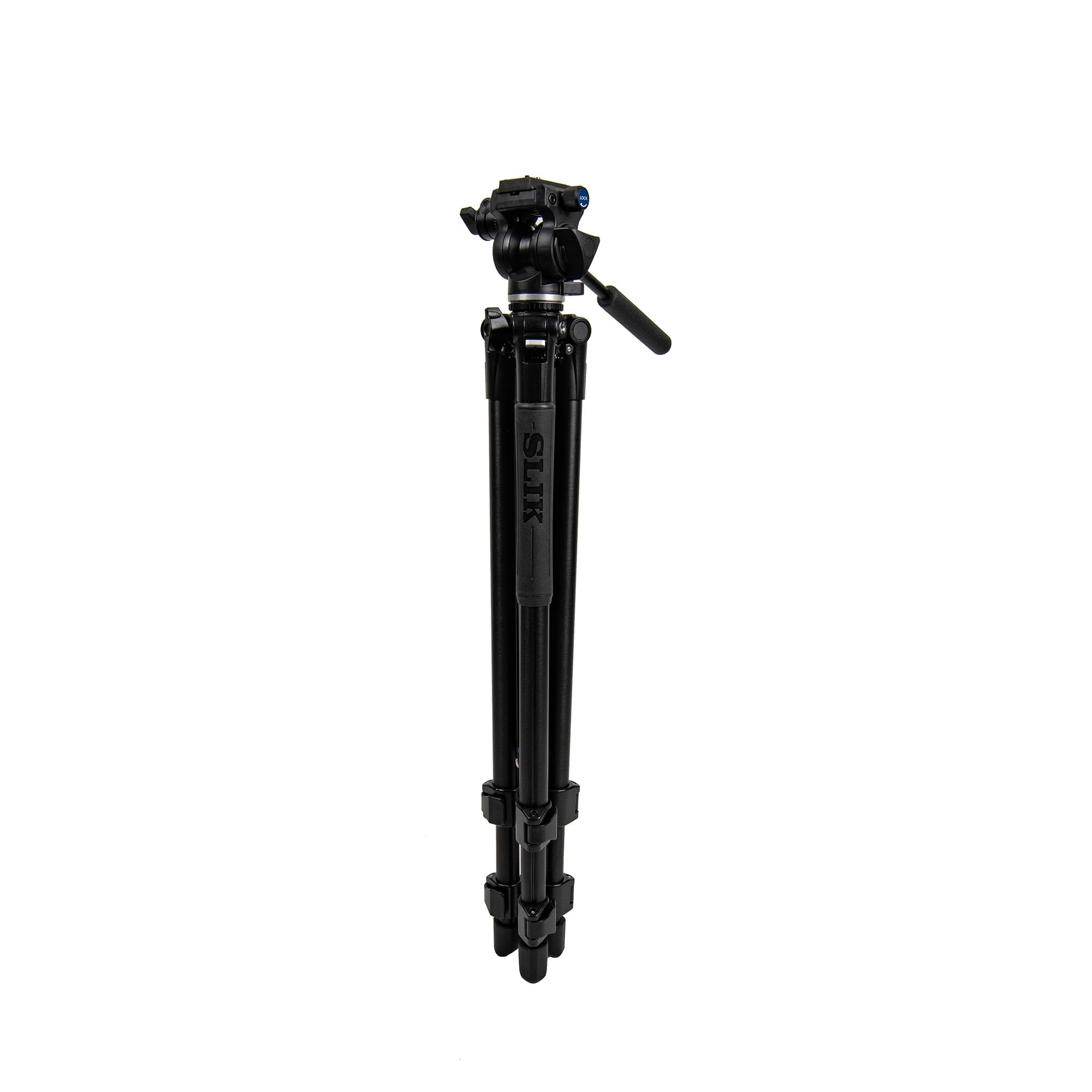 Slik Pro Al-523-Svh-520 Aluminum Tripod Kit With Svh-520 Fluid Video Head