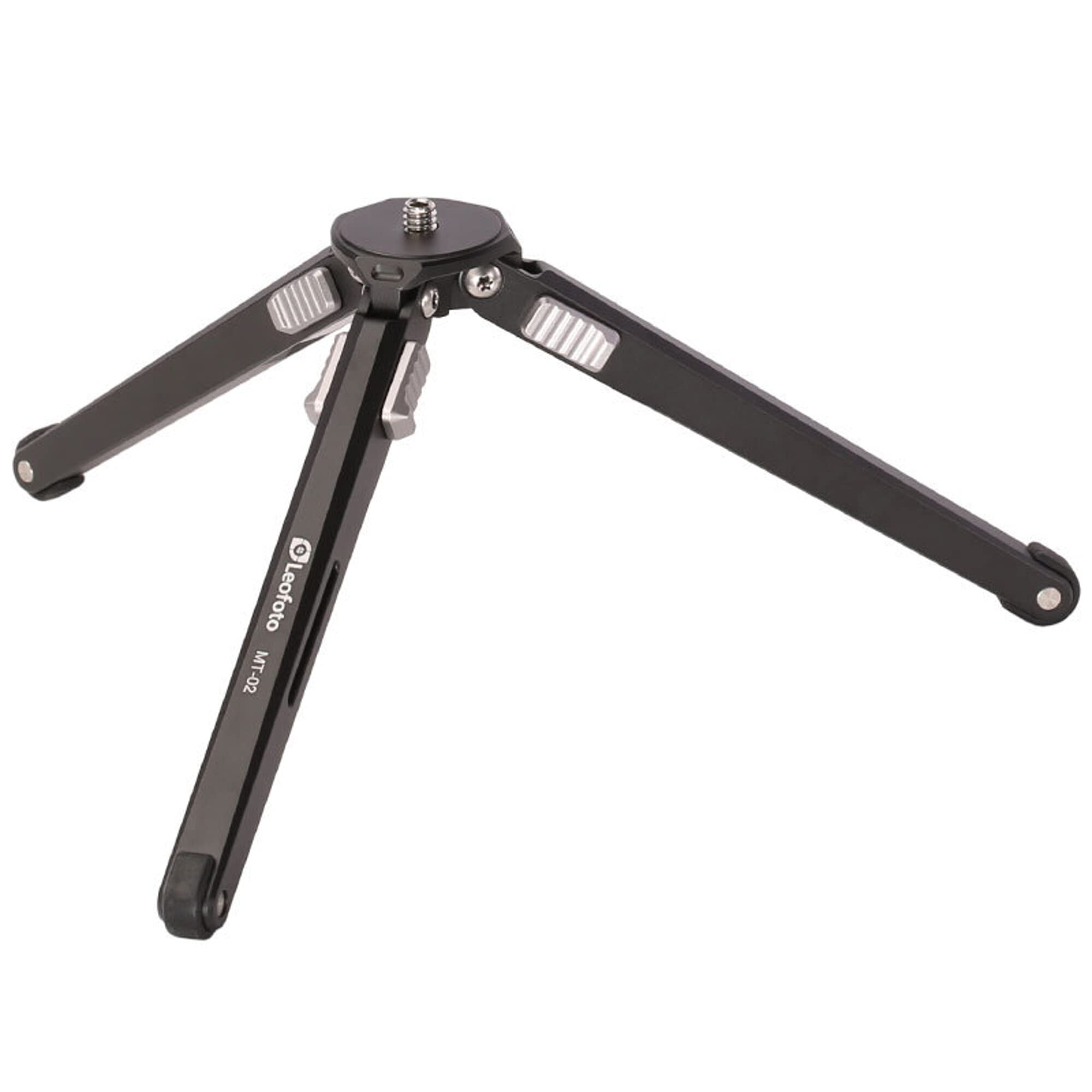 Leofoto Mt-02 Mini Tripod, Aluminum, Portable And Compact, 1/4" Tripod Mounting Stud Ball Head Kit (Mt-02+Mbh-19)
