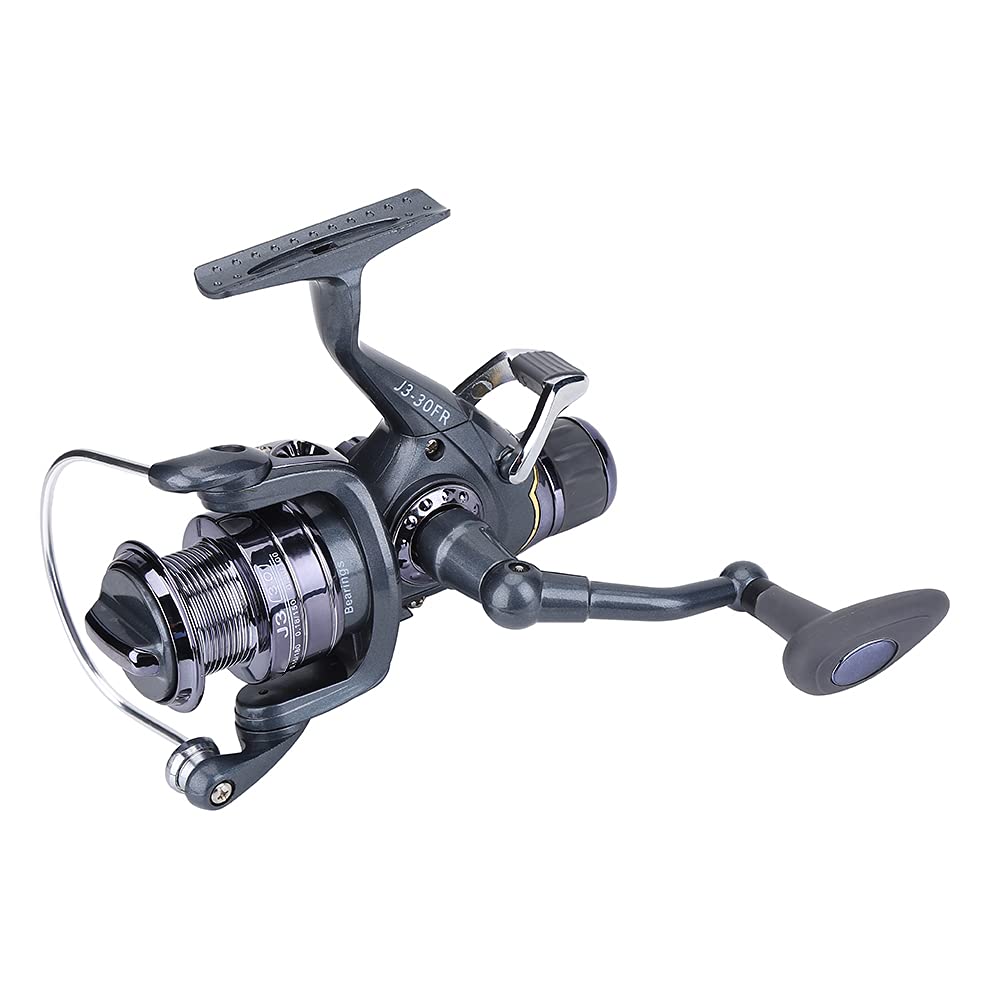 Mrisata Carp Spinning Reel, Spinning Reel Front Rear Drag 30Fr Fishing Wheel Tackle Accessory Fishing Reel Runner Fishing Action Bait Feeder,Carp Fishing Reel, Bait Feeder Spinning