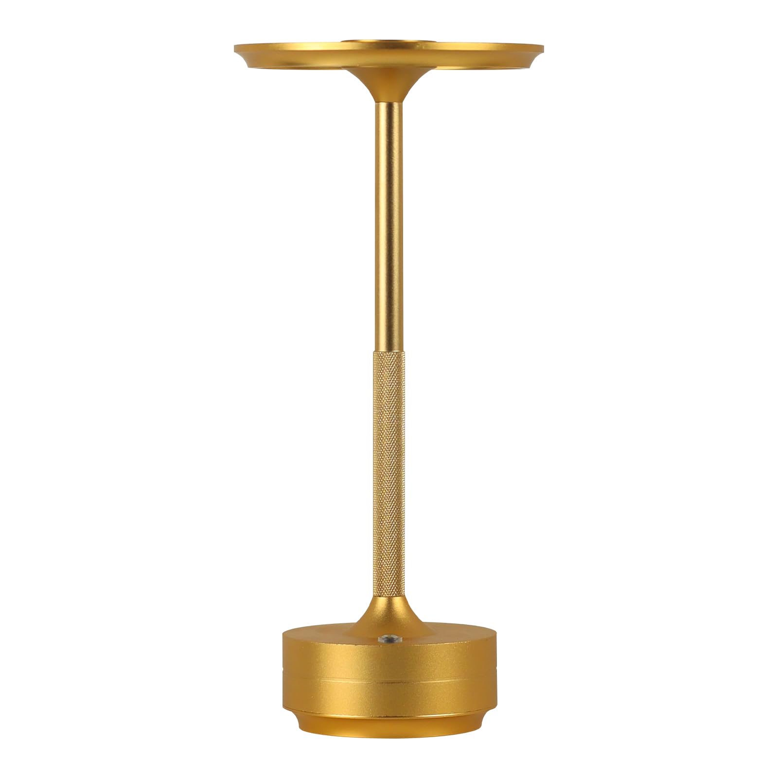 Kroptib Table Lamp,Led Rechargeable Desk Light,3 Color Dimming Portable Battery Lamp, 5000Mah Waterproof Table Light With Memory Function,For Indoor/Outdoor/Dinner/Patio/Restaurant(Gold)