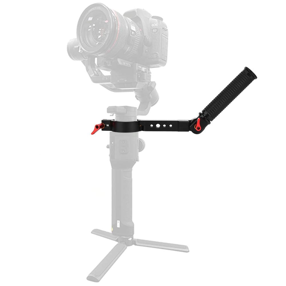 Pomya Gimbal Hand Grip, Lanyard Sling Extension Bracket Monitor Flash Mount Handle Extender Compatible For Dji Ronin-S Zhiyun Crane2 Handheld Gimbal Stabilizer(For Ronin-S)
