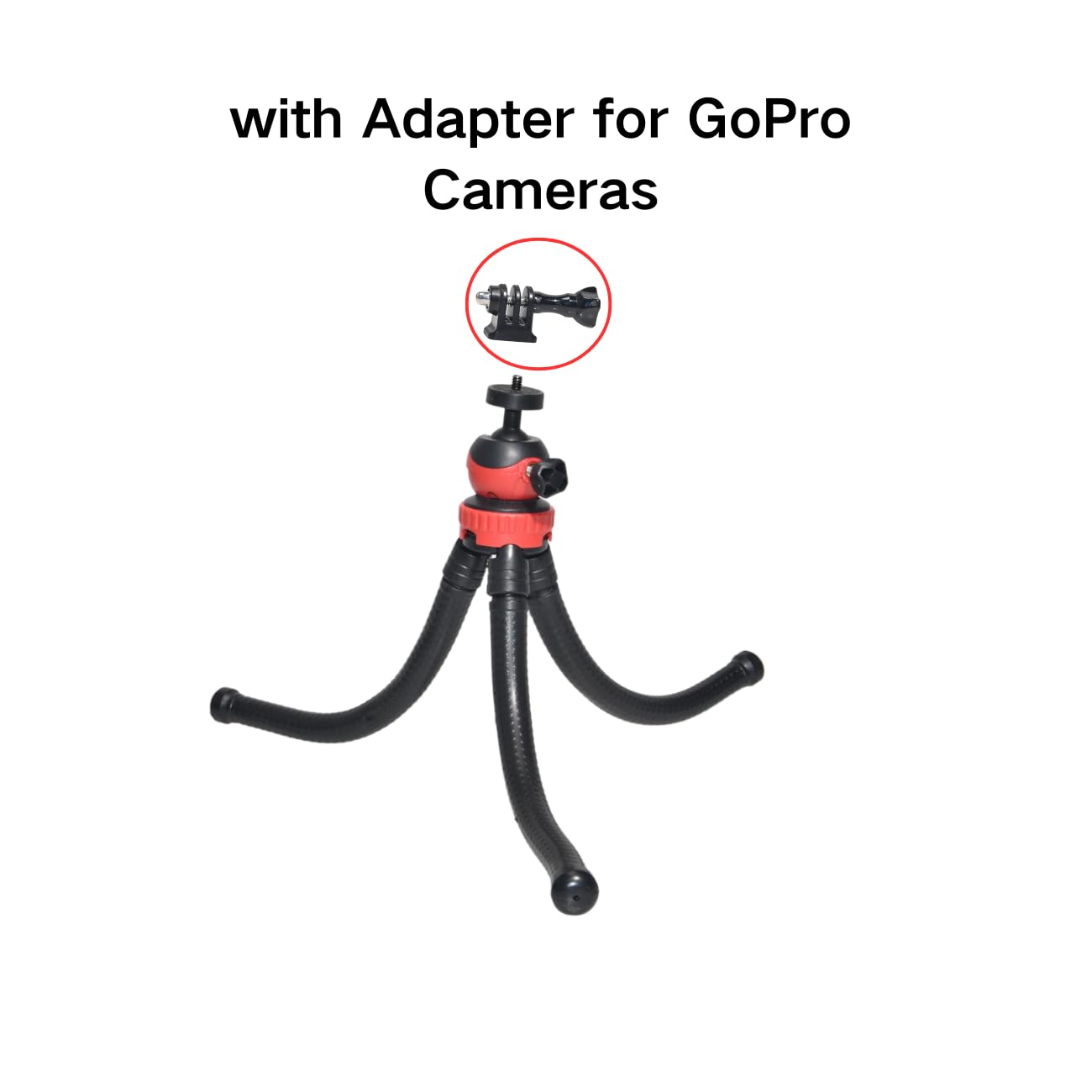 Fotoleey Camera Flexible Tripod For Dji Pocket 3, Phone Tripod Mount, Adjustable Magic Arm & Universal Ball Head, Compatible With Insta360 X4, Go Pro Hero 13, Includes Bonus Adapters