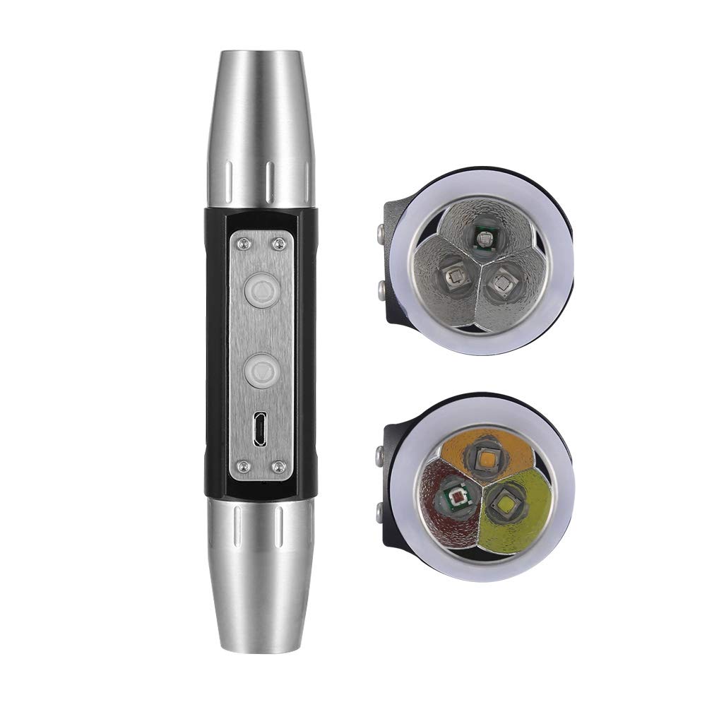 Simlug Jade Appraisal Light Detector Lamp, Super Bright Dx6 Usb Rechargeable Quad Leds Expert Jade Appraisal Flashlight For Jewelry Appraisal Gemstones Diamond