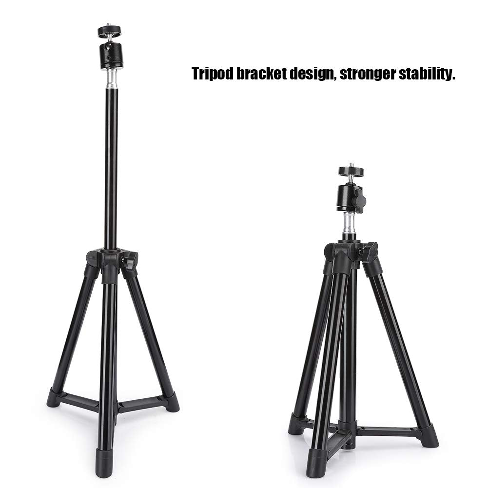 Asixxsix Folding Camera Tripod Stand, Portable Tripod For Smartphones, Multiple Purpose Extendable Tripod With Pet Lock And Ball Head For Digital Cameras Camcorders (0.5M)